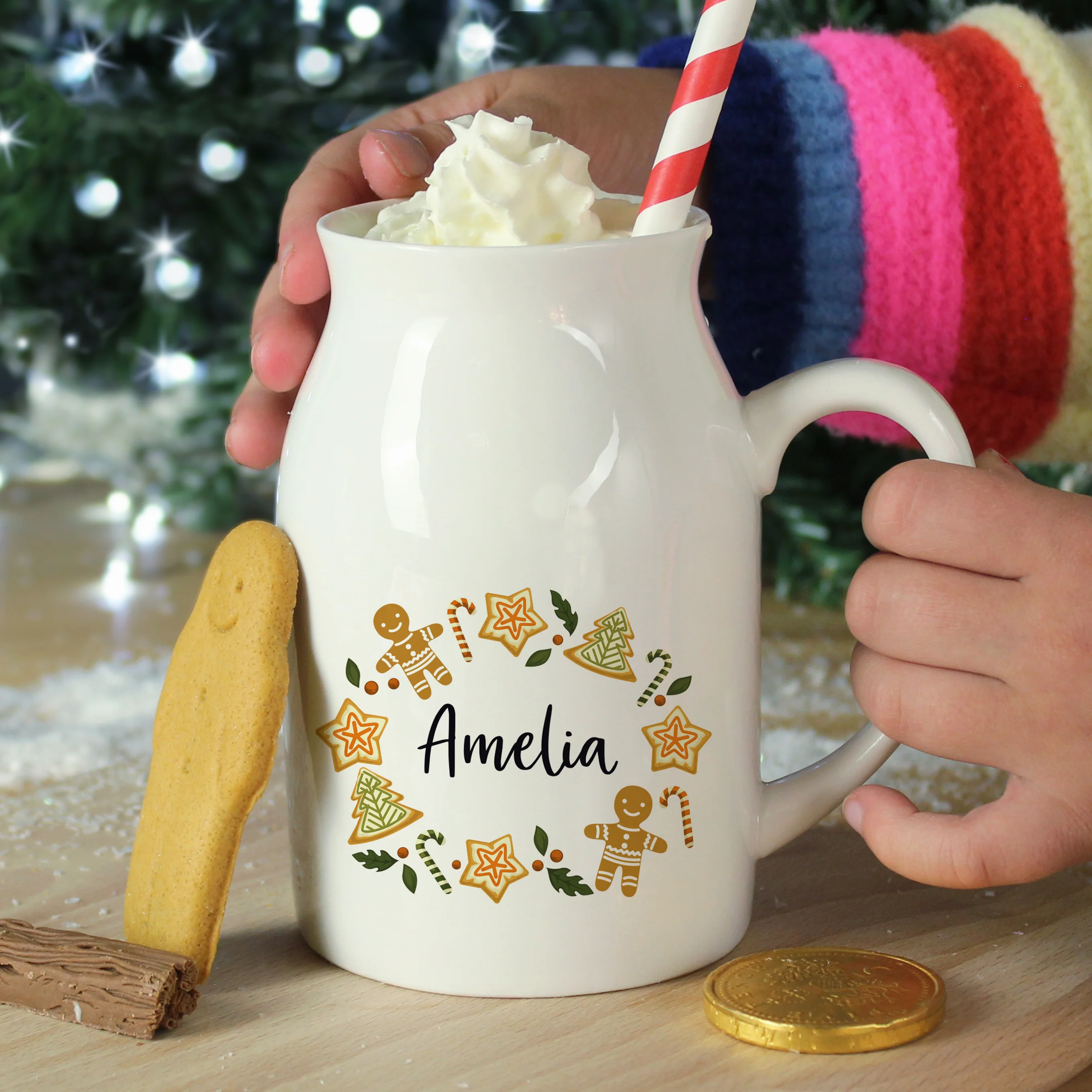 Personalised Christmas Milk Jug - Image 2