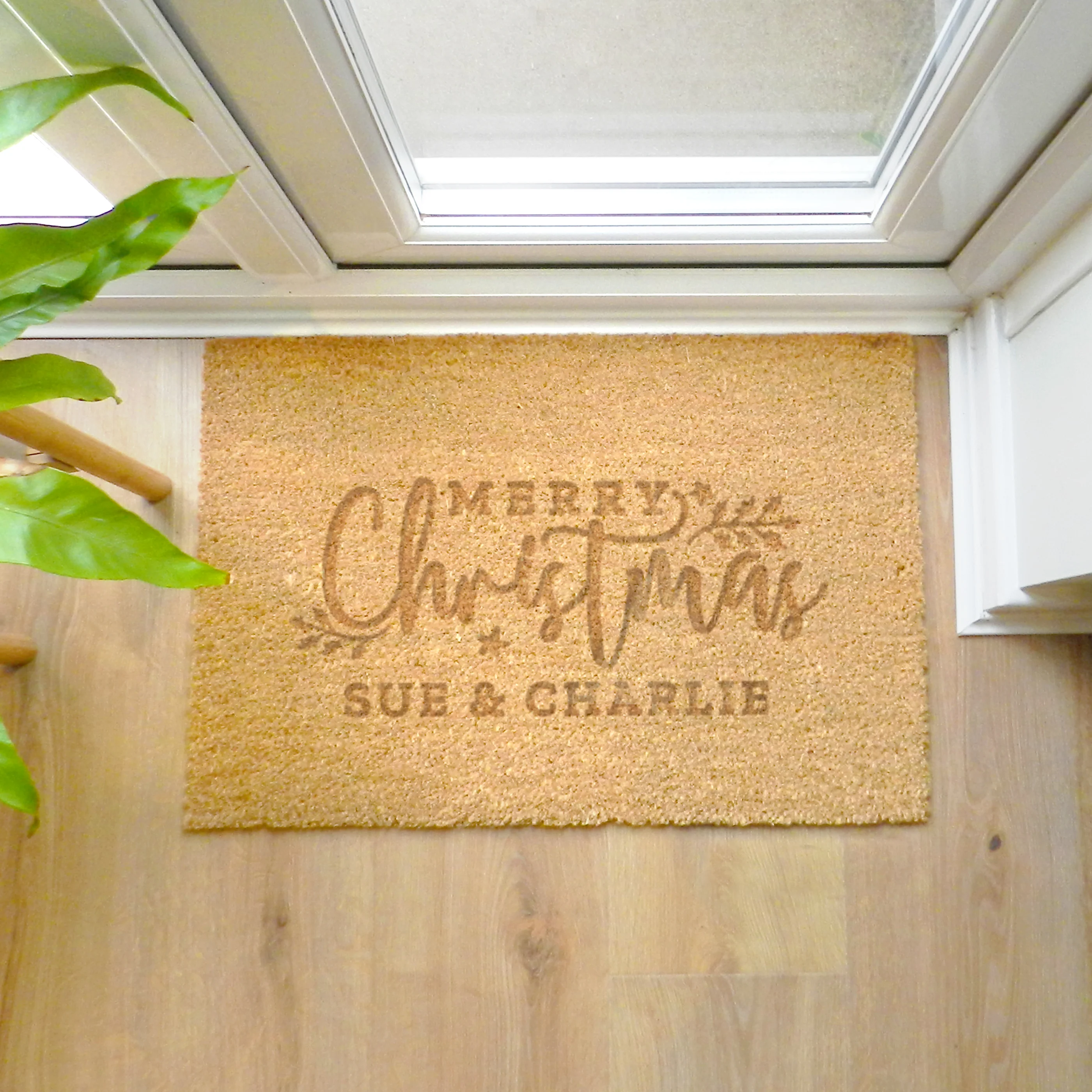 Personalised Christmas Rectangle Indoor Doormat - Image 6