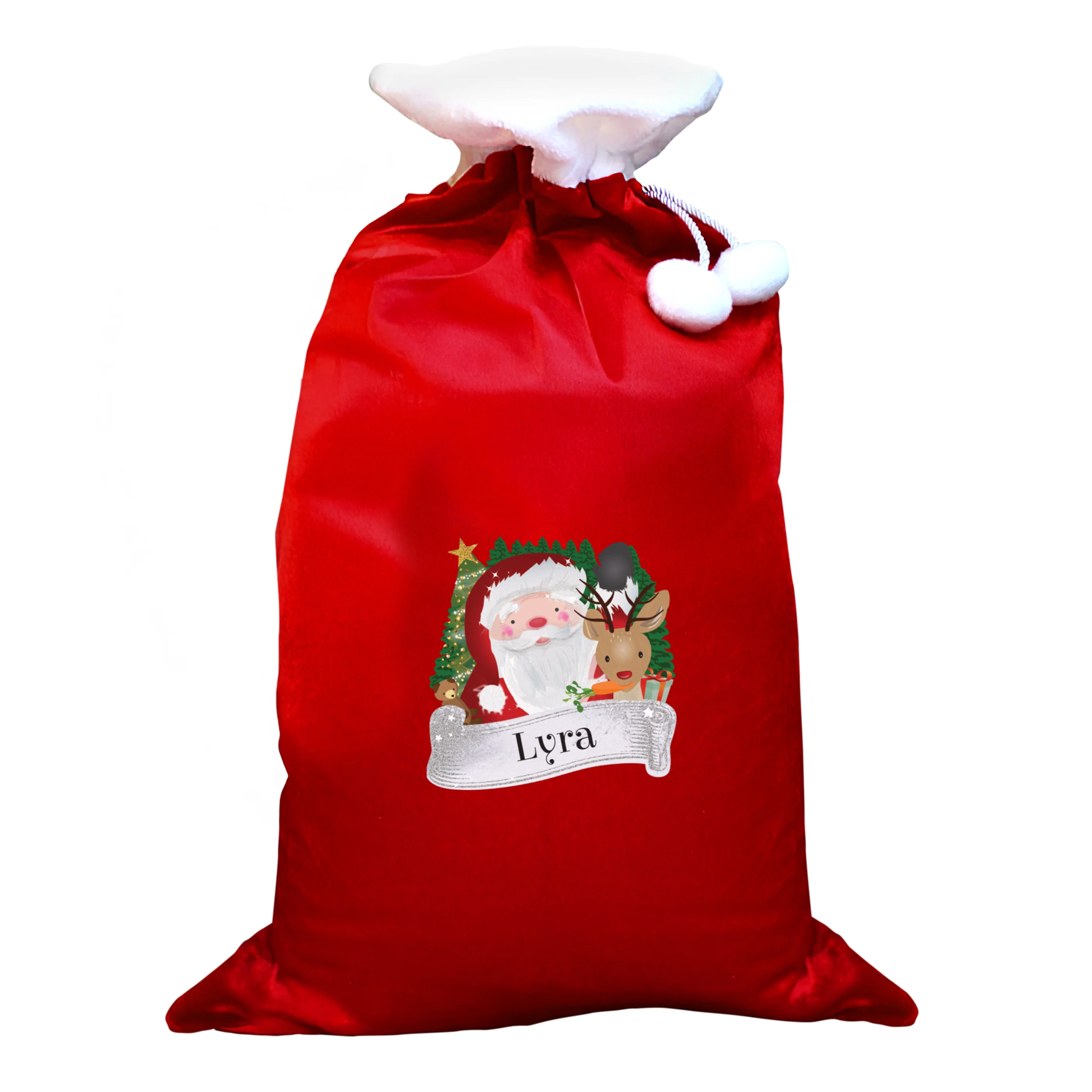 Personalised Christmas Santa Red Sack - Image 4