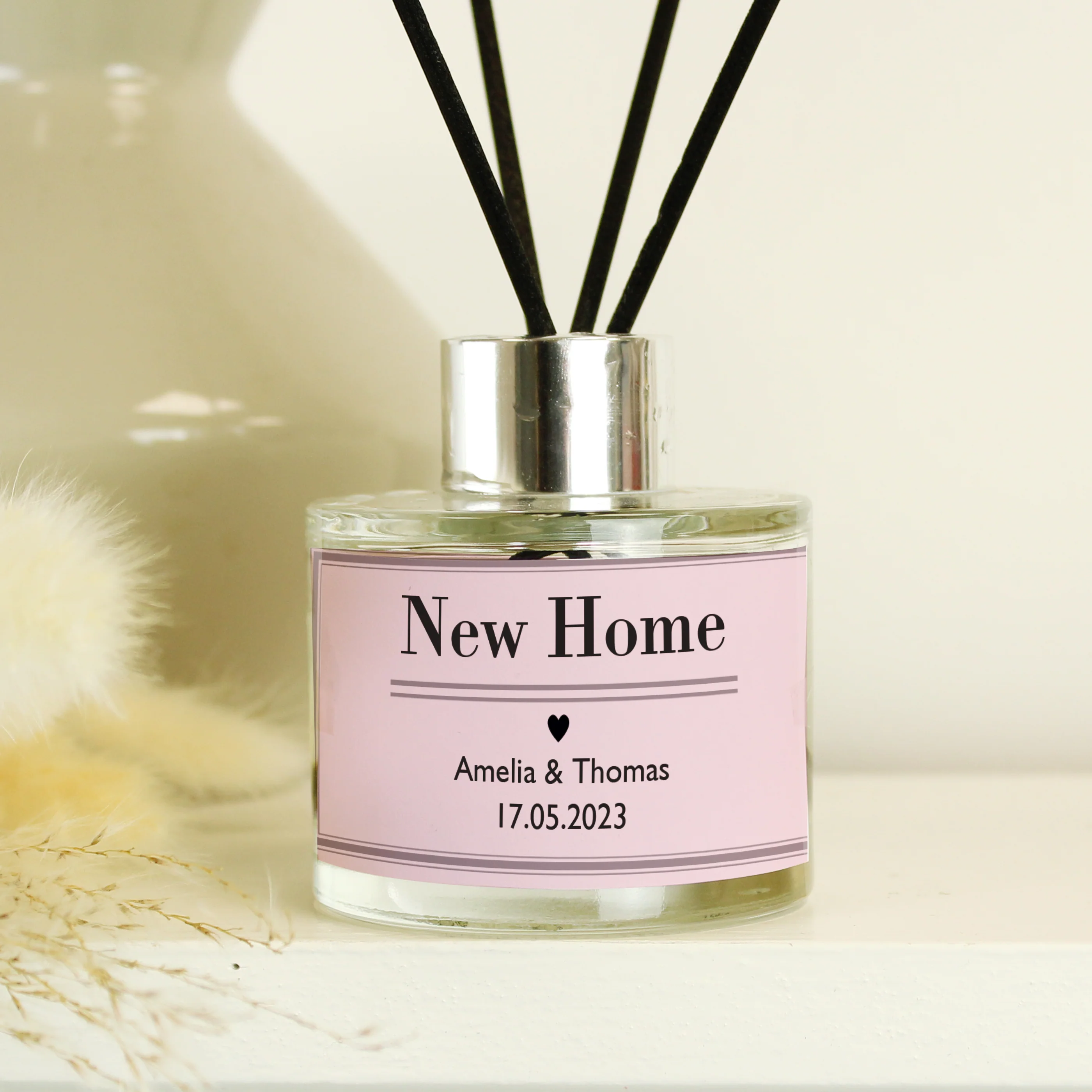 Personalised Classic Pink Reed Diffuser - Image 2