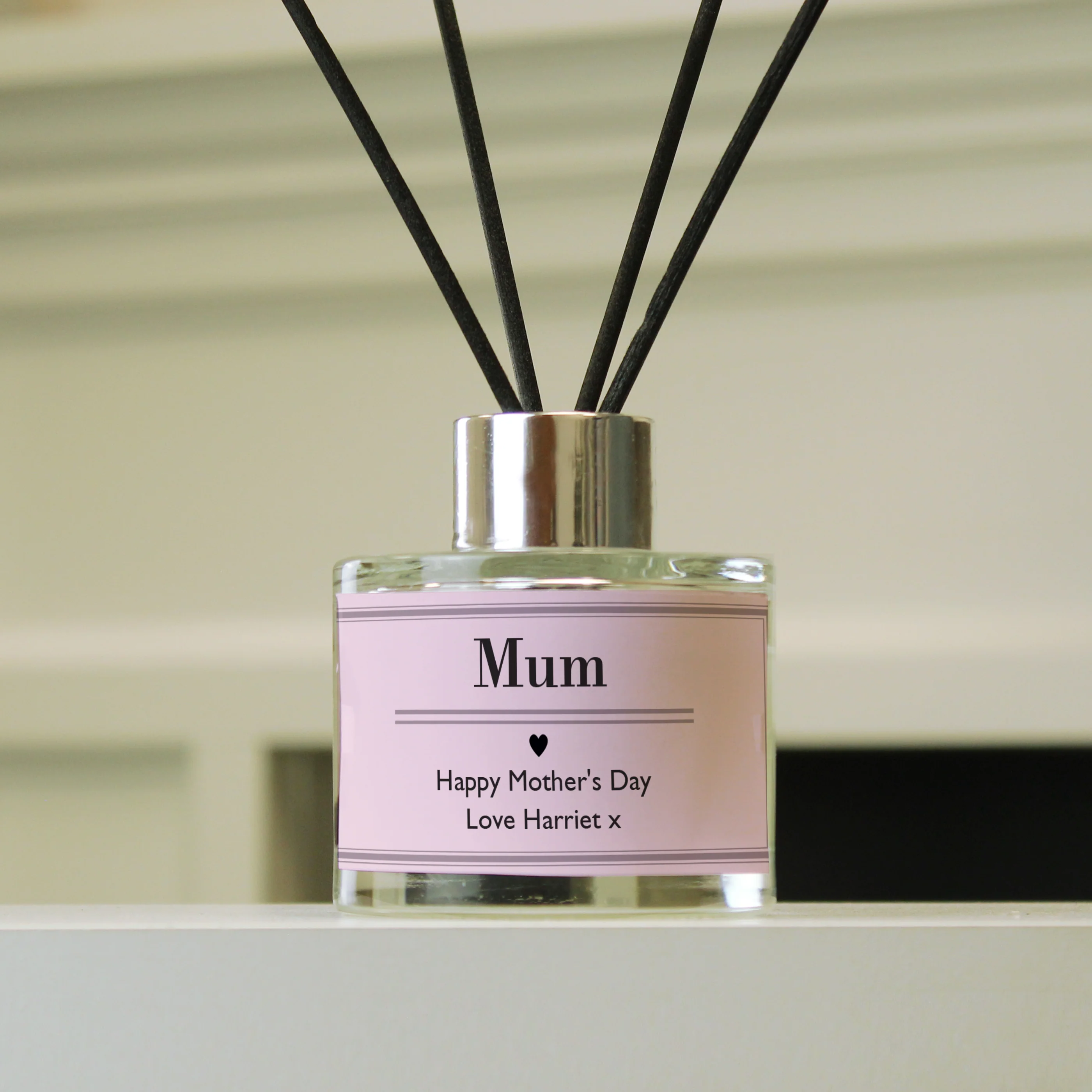 Personalised Classic Pink Reed Diffuser - Image 4