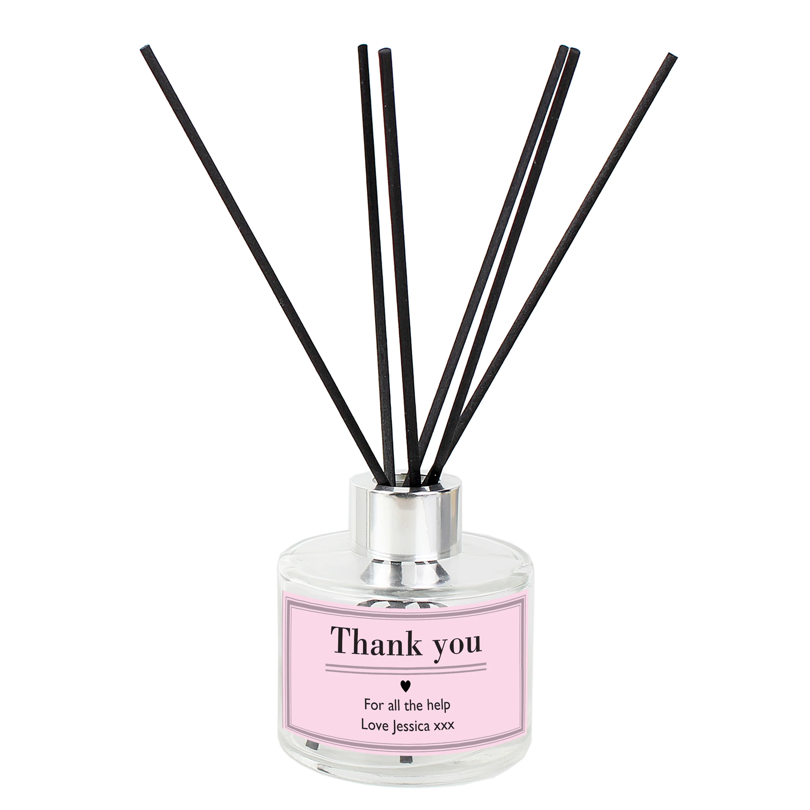Personalised Classic Pink Reed Diffuser - Image 5