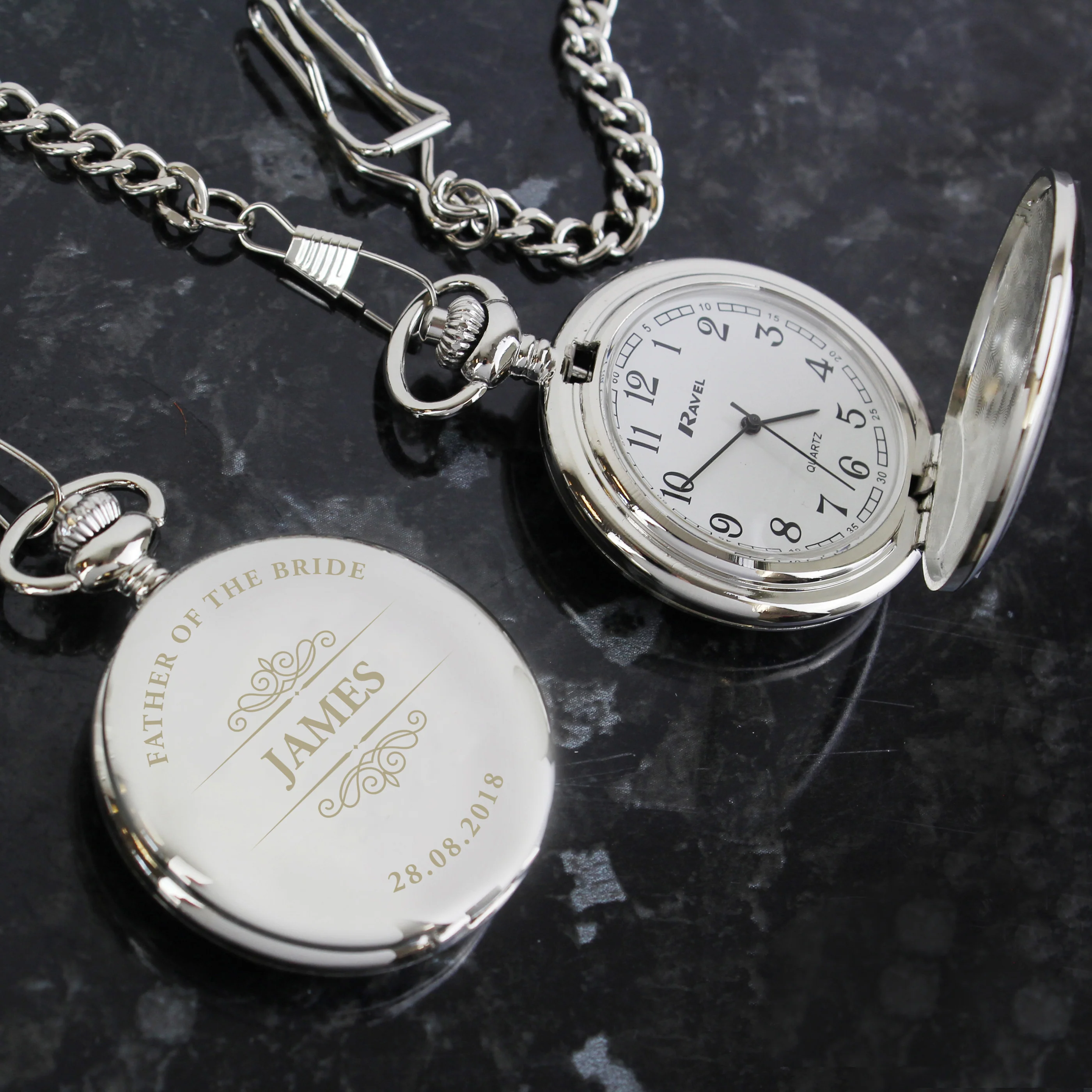 Personalised Classic Pocket Fob Watch - Image 4