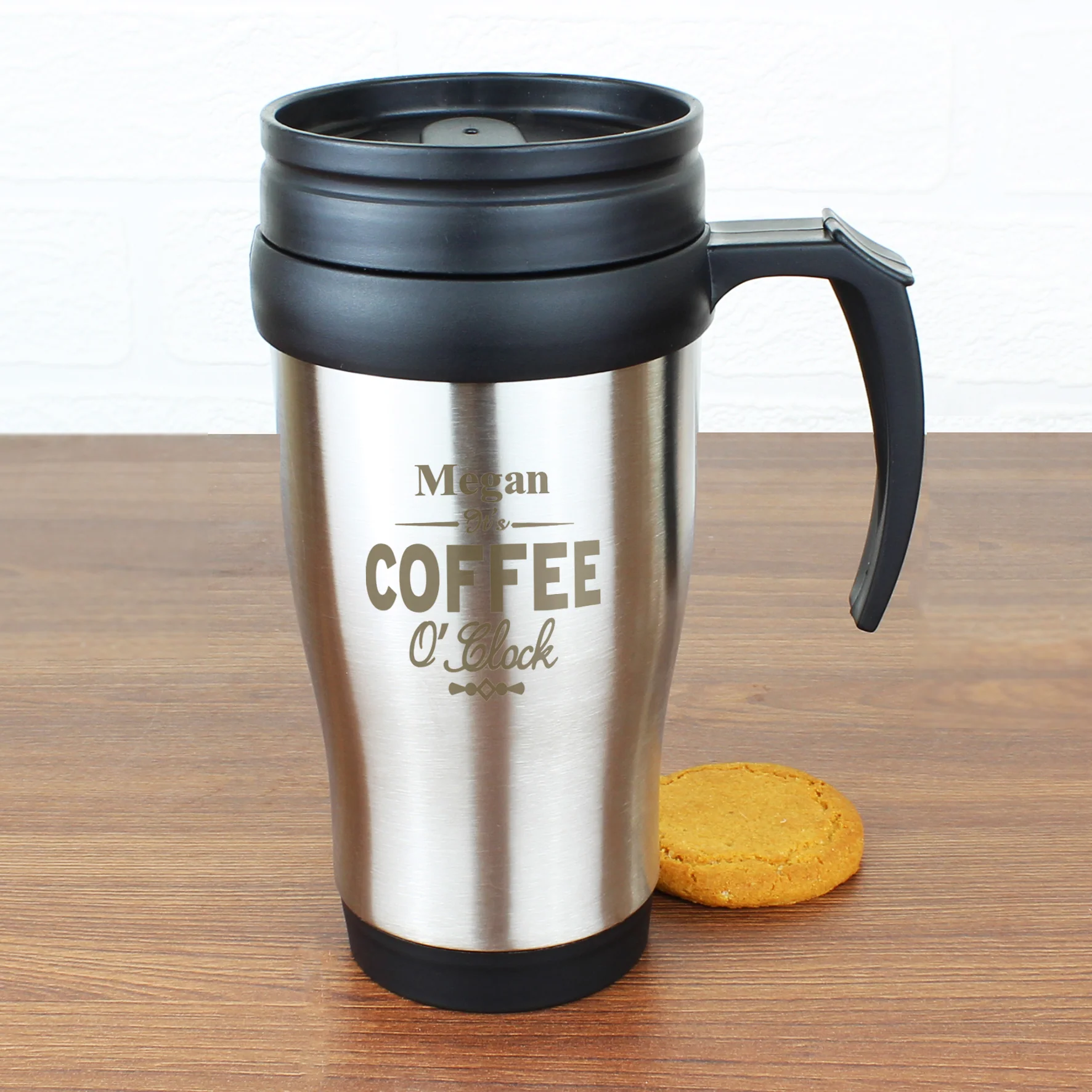 Personalised Coffee O'Clock Travel Mug - Image 3