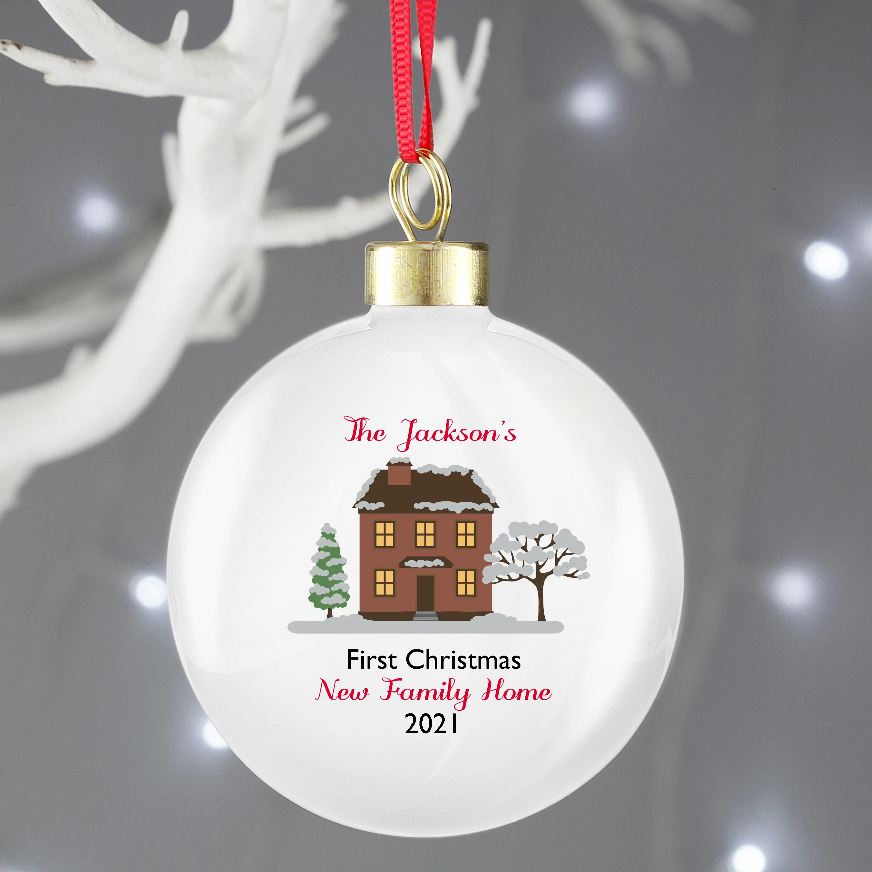 Personalised Cosy Christmas Bauble - Image 4