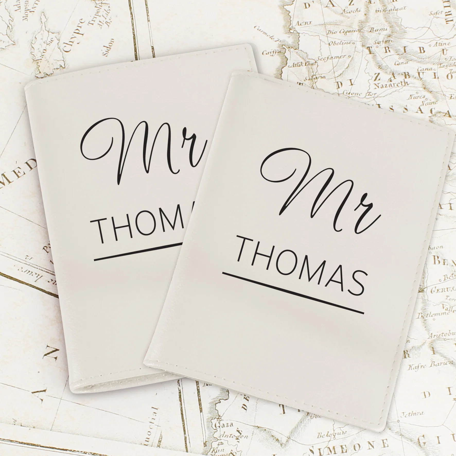 Personalised Couples Cream Passport Holders - Image 5