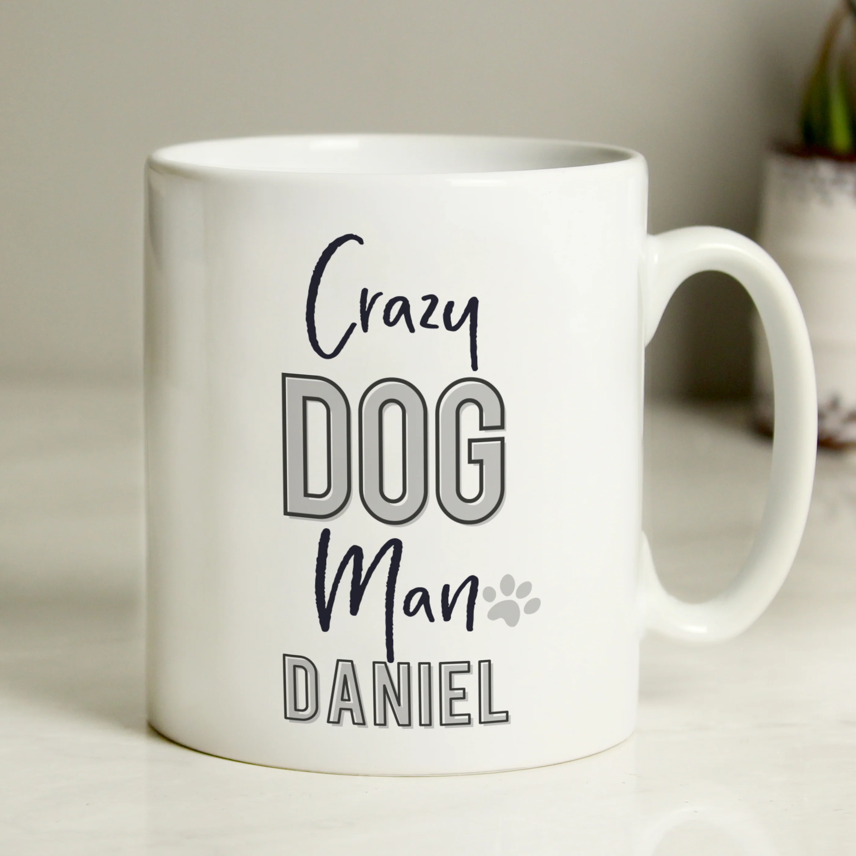 Personalised Crazy Dog Man Mug - Image 2