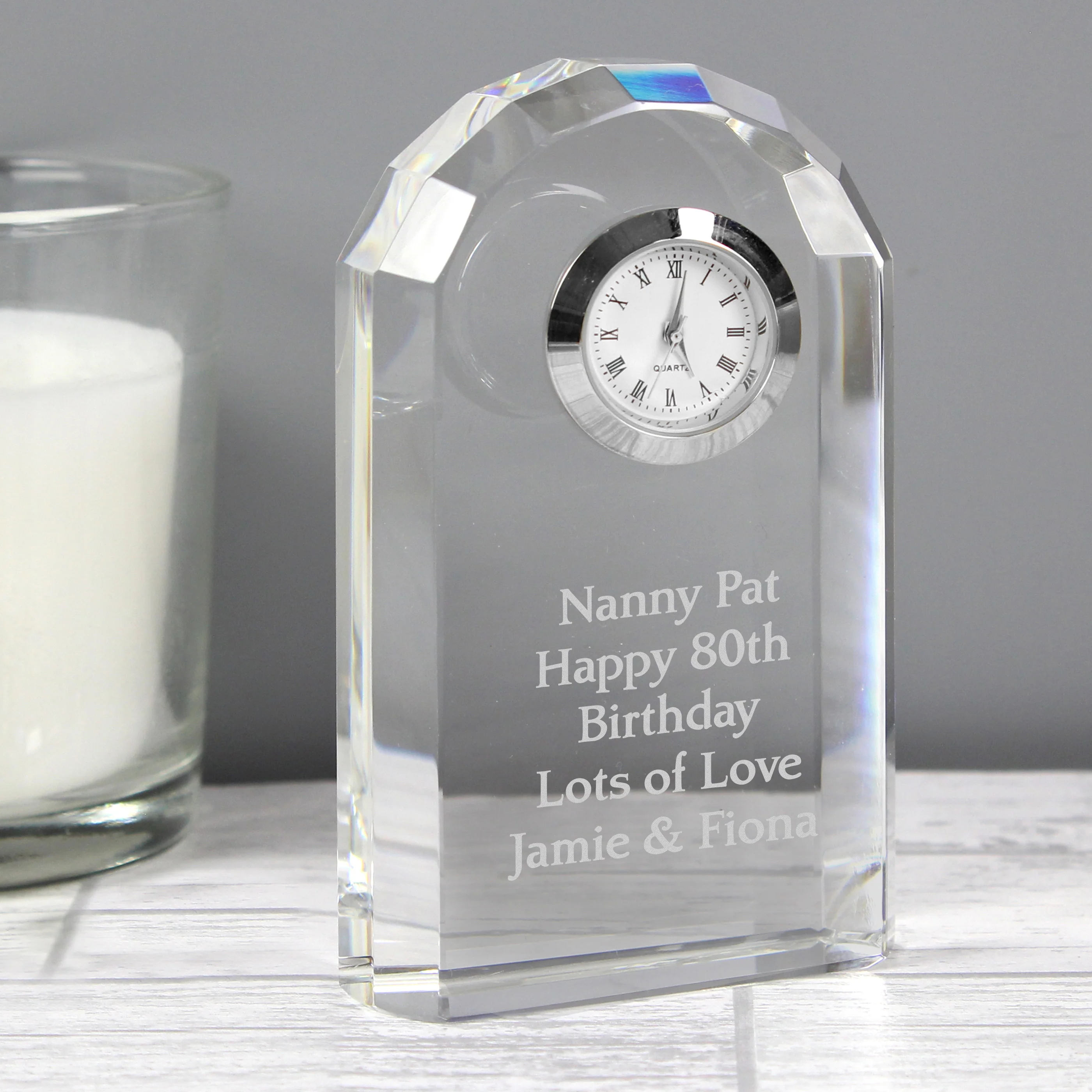 Personalised Crystal Clock - Image 4