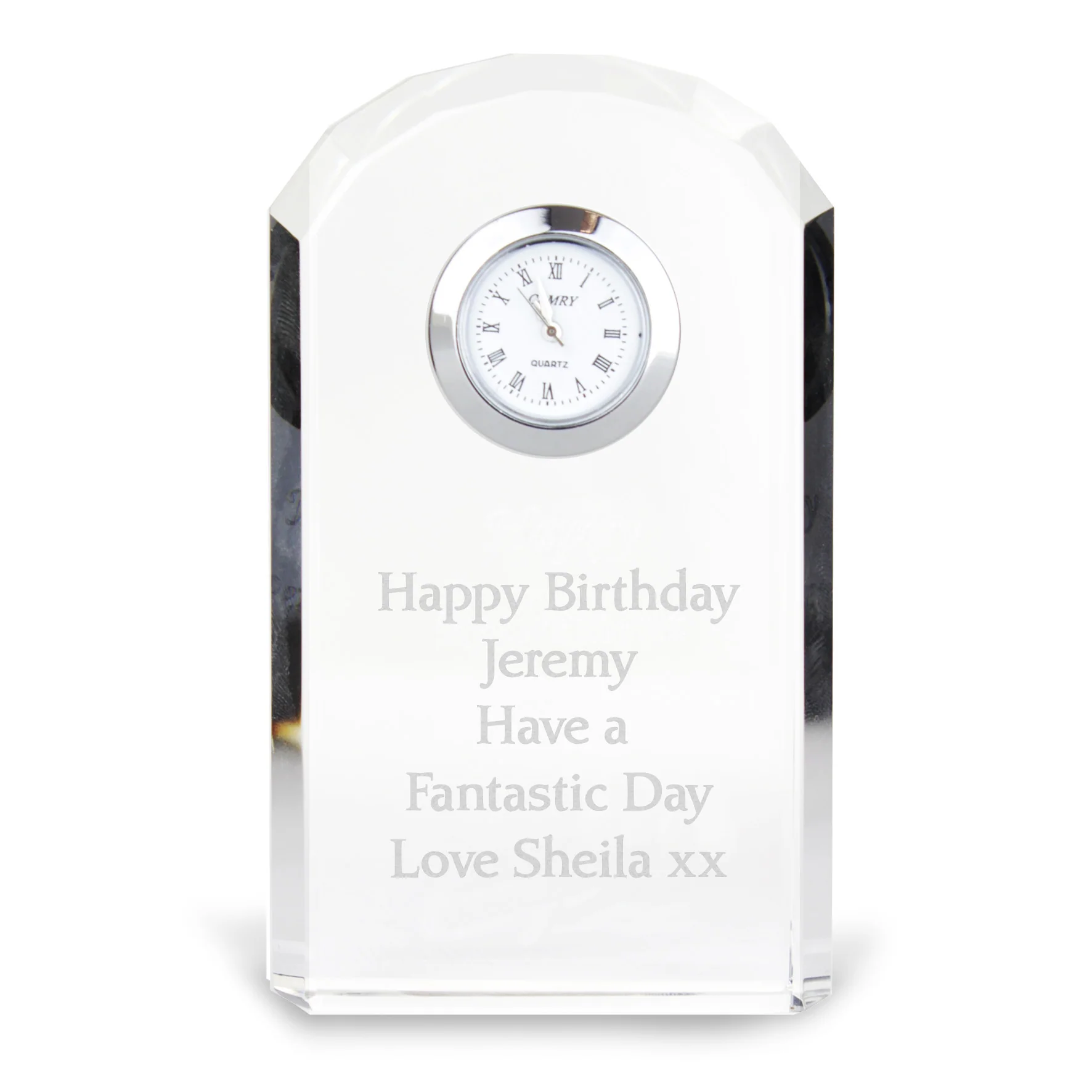 Personalised Crystal Clock - Image 5