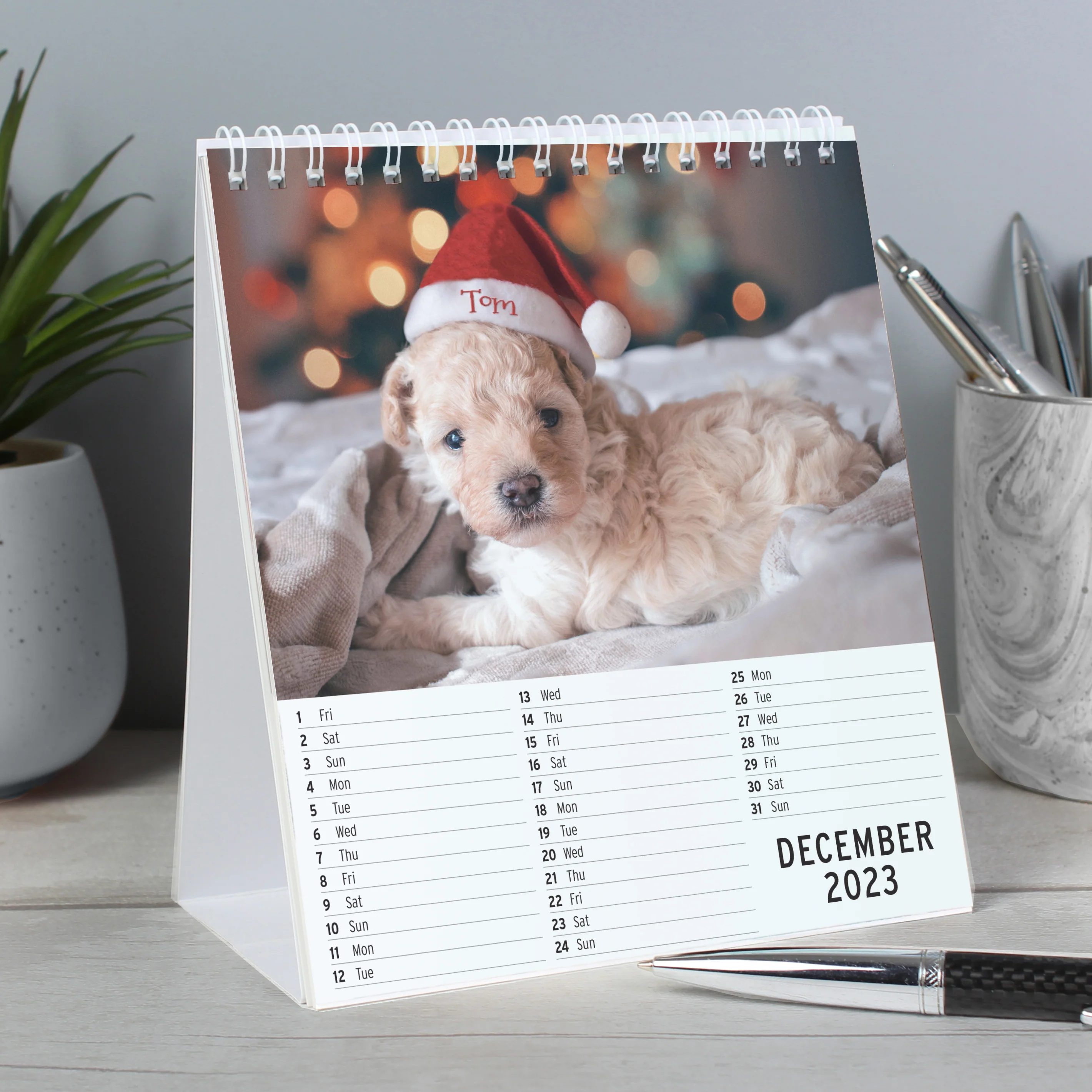 Personalised Cute Animals Desk Calendar - Image 2