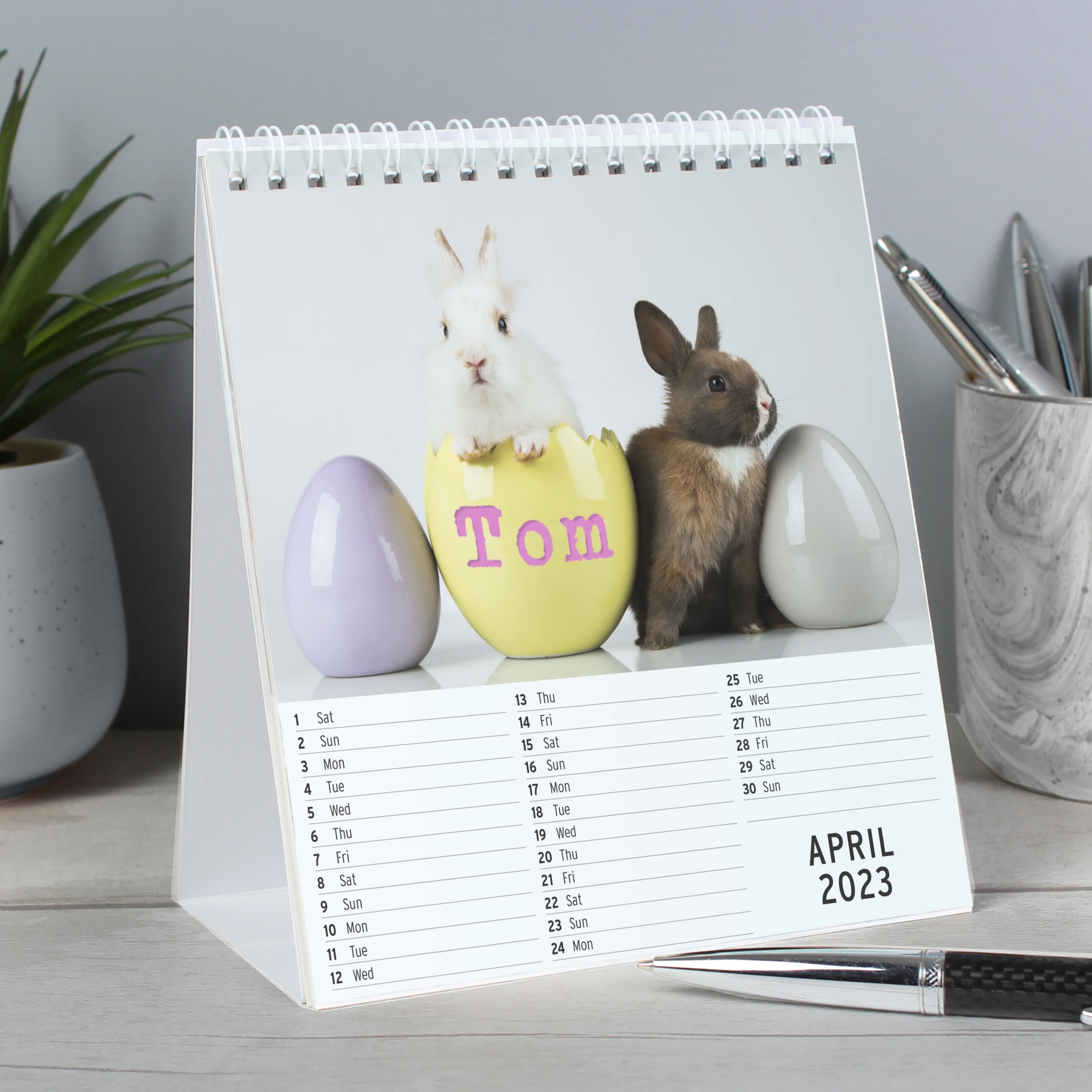 Personalised Cute Animals Desk Calendar - Image 4