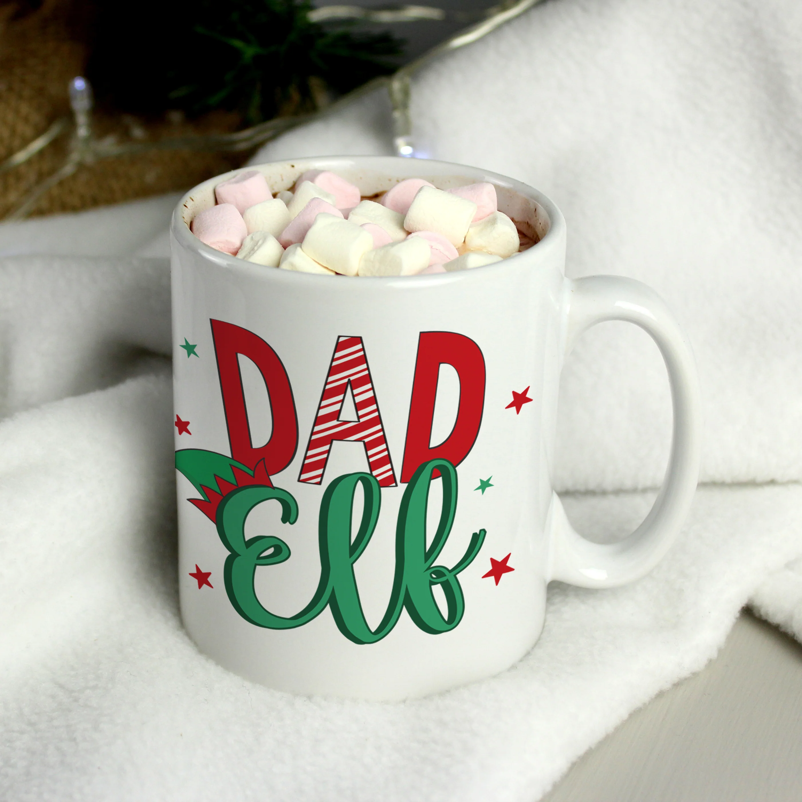Personalised Dad Elf Mug - Image 2