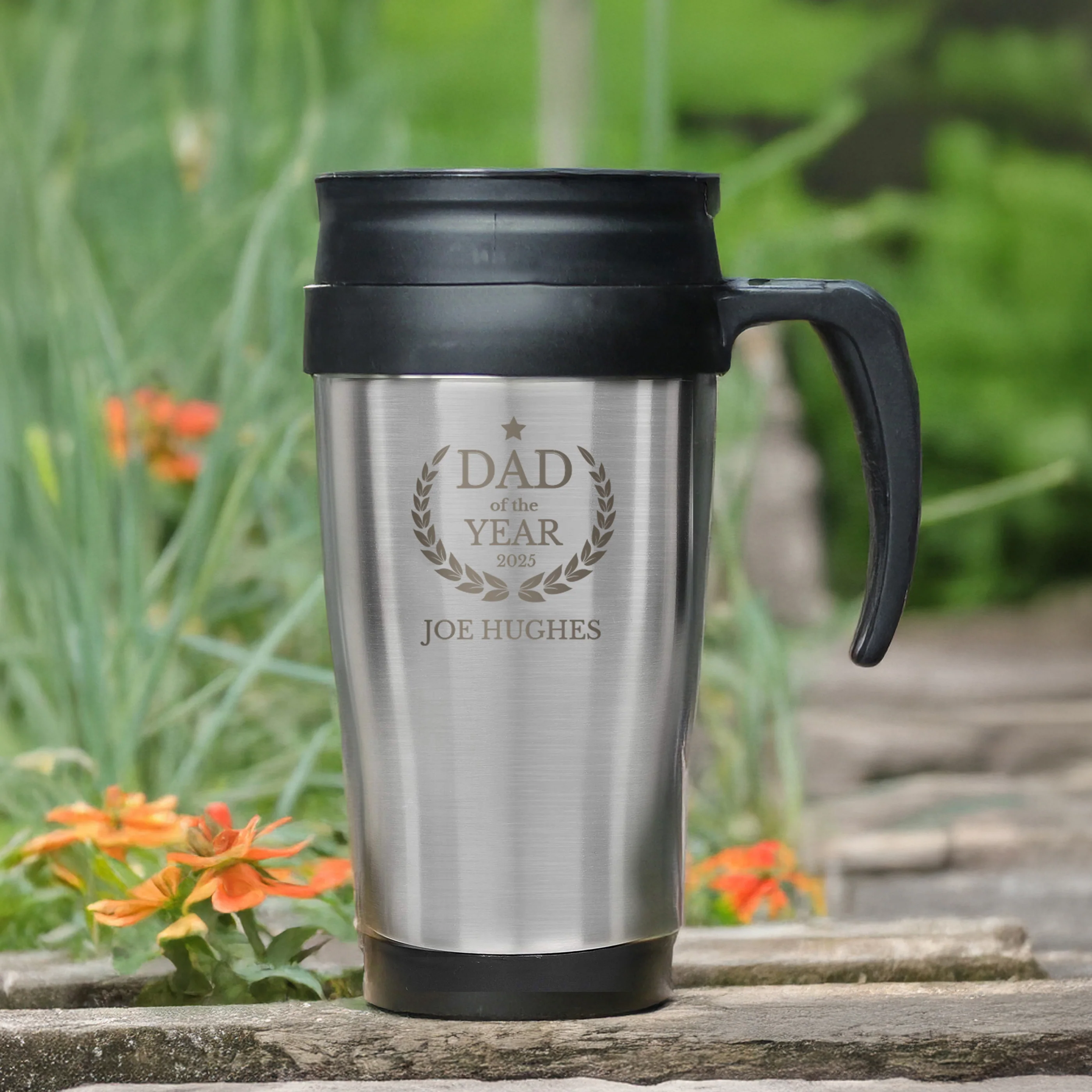 Personalised Dad of The Year Travel Mug - Image 4