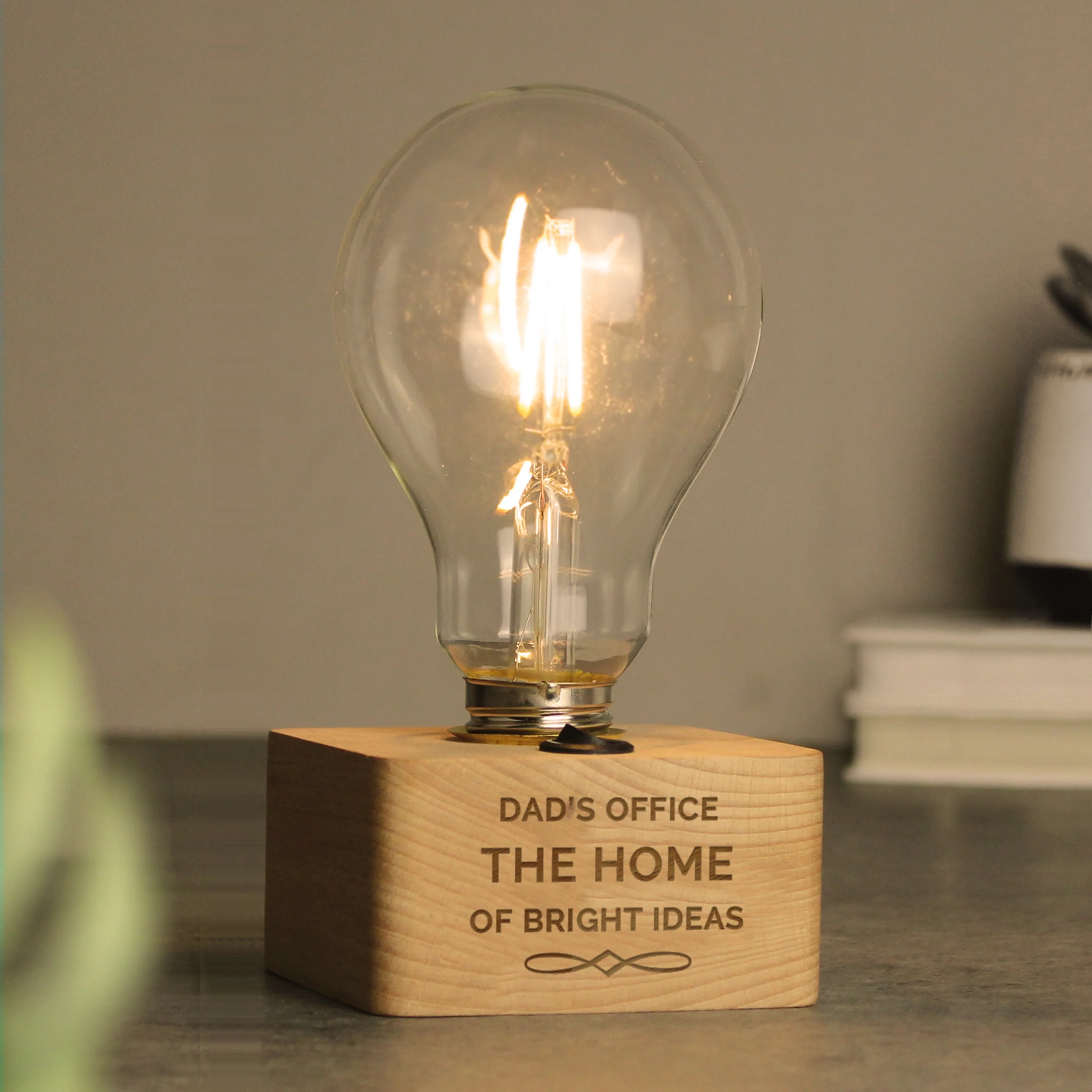 Personalised Decorative LED Bulb Table Lamp - Image 4
