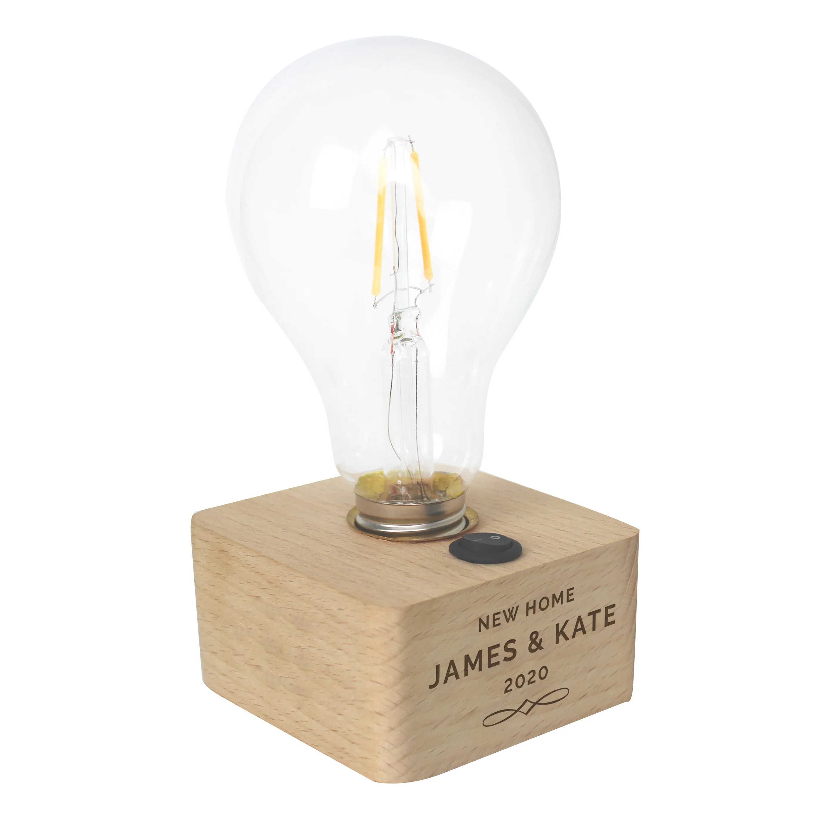 Personalised Decorative LED Bulb Table Lamp - Image 5