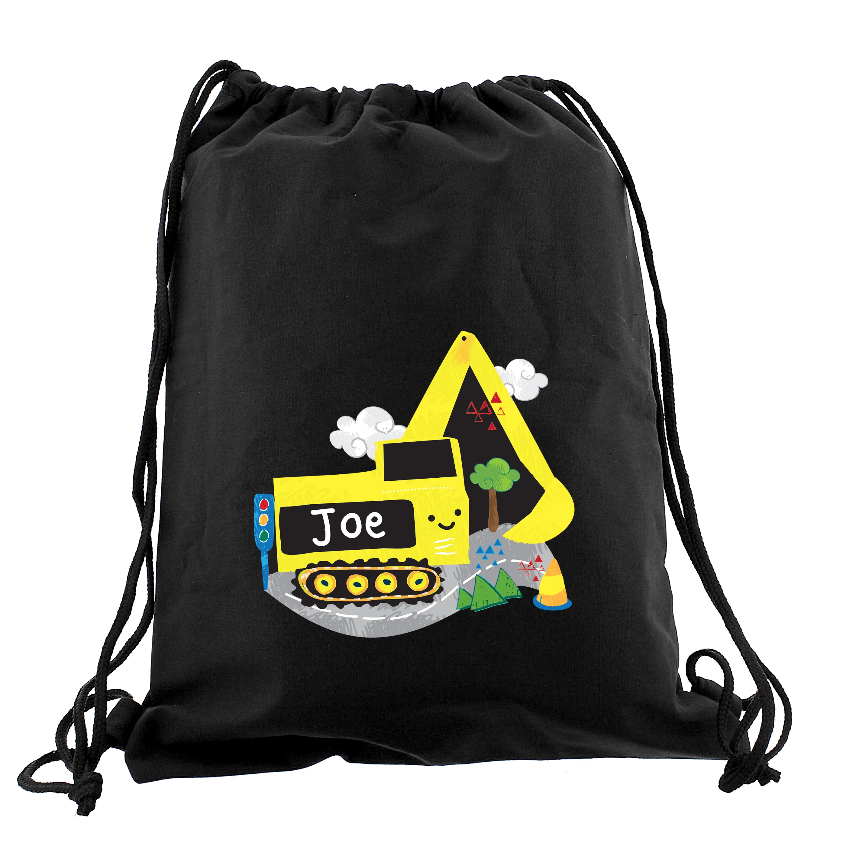 Personalised Digger Black Kit Bag - Image 2