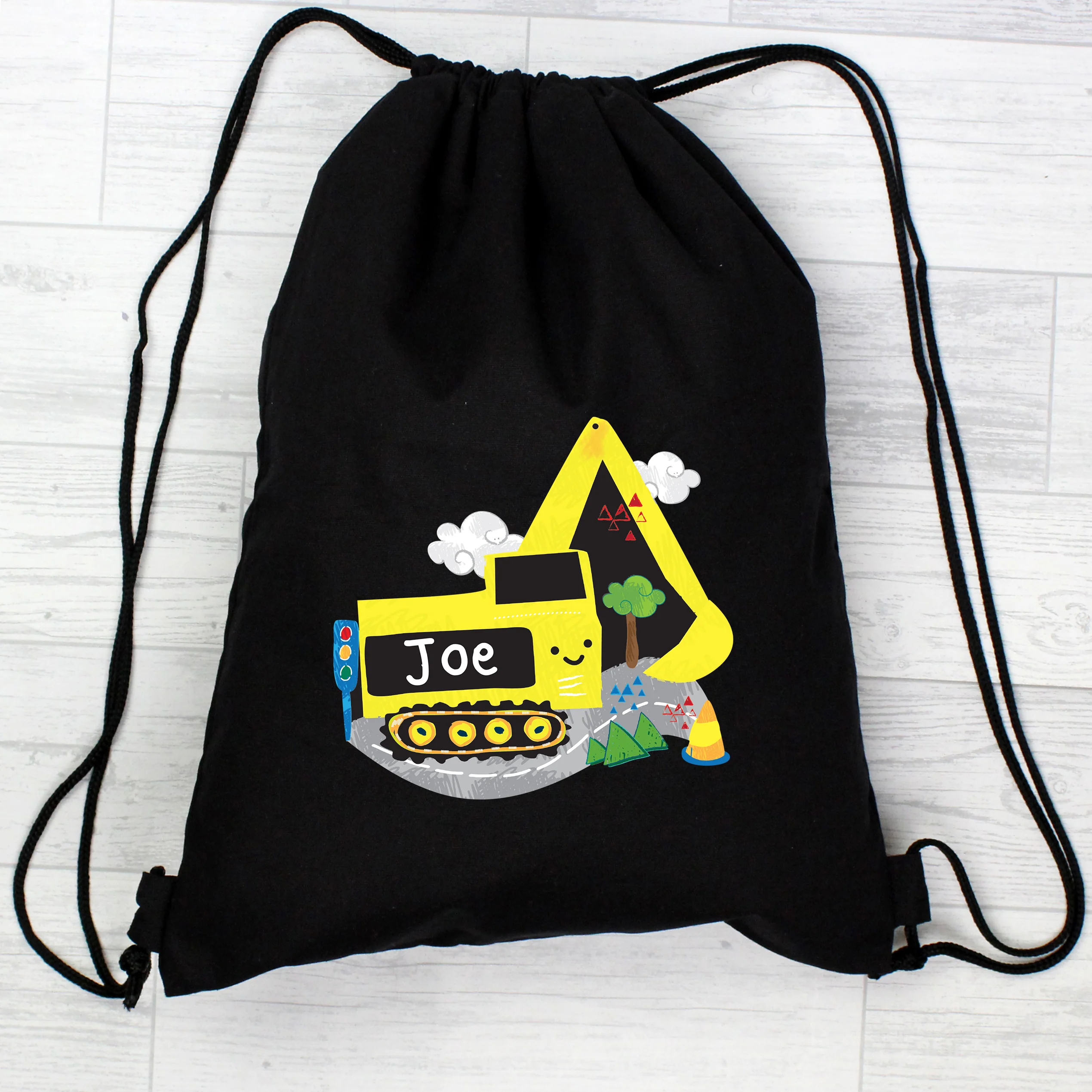 Personalised Digger Black Kit Bag - Image 4