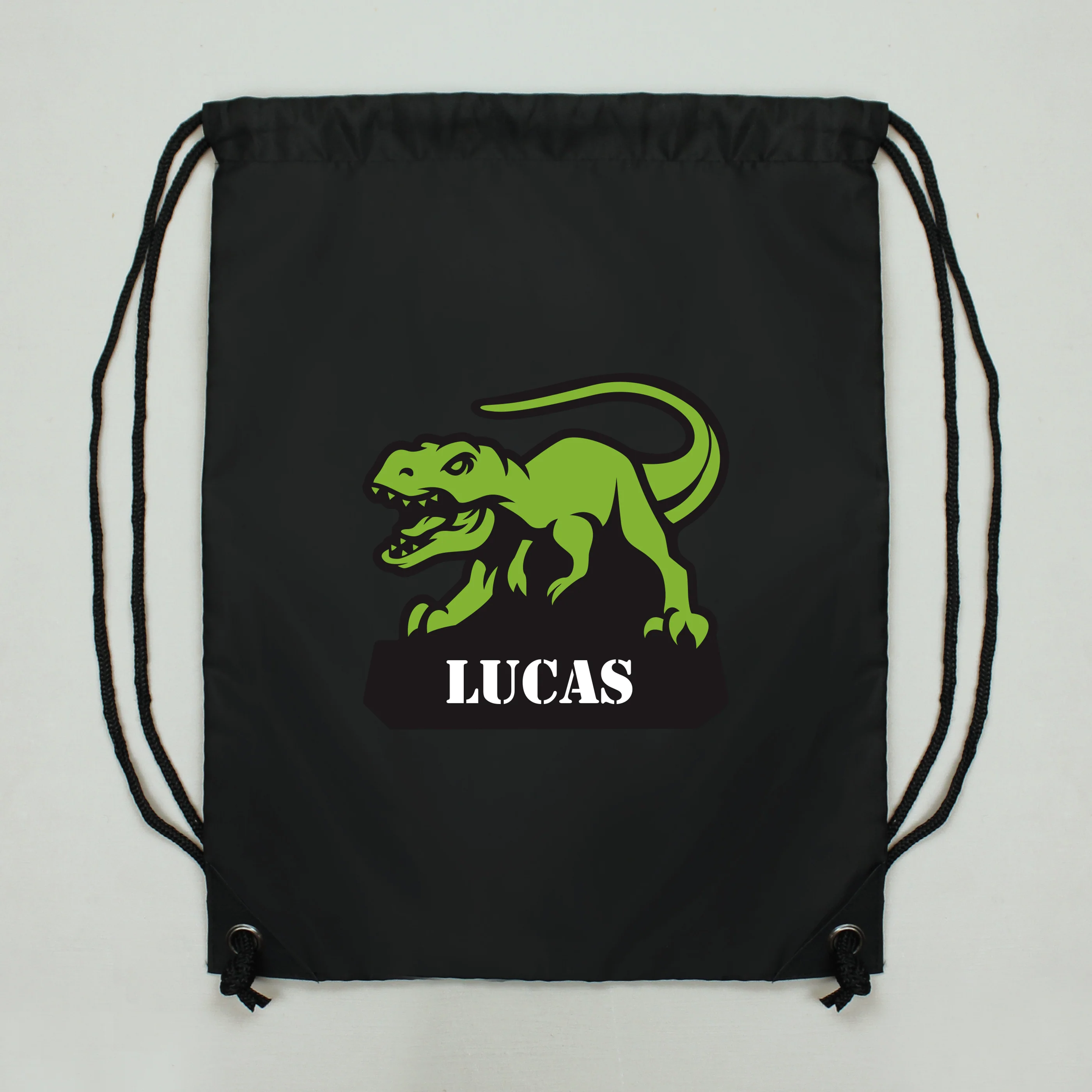Personalised Dinosaur Black Kit Bag - Image 2