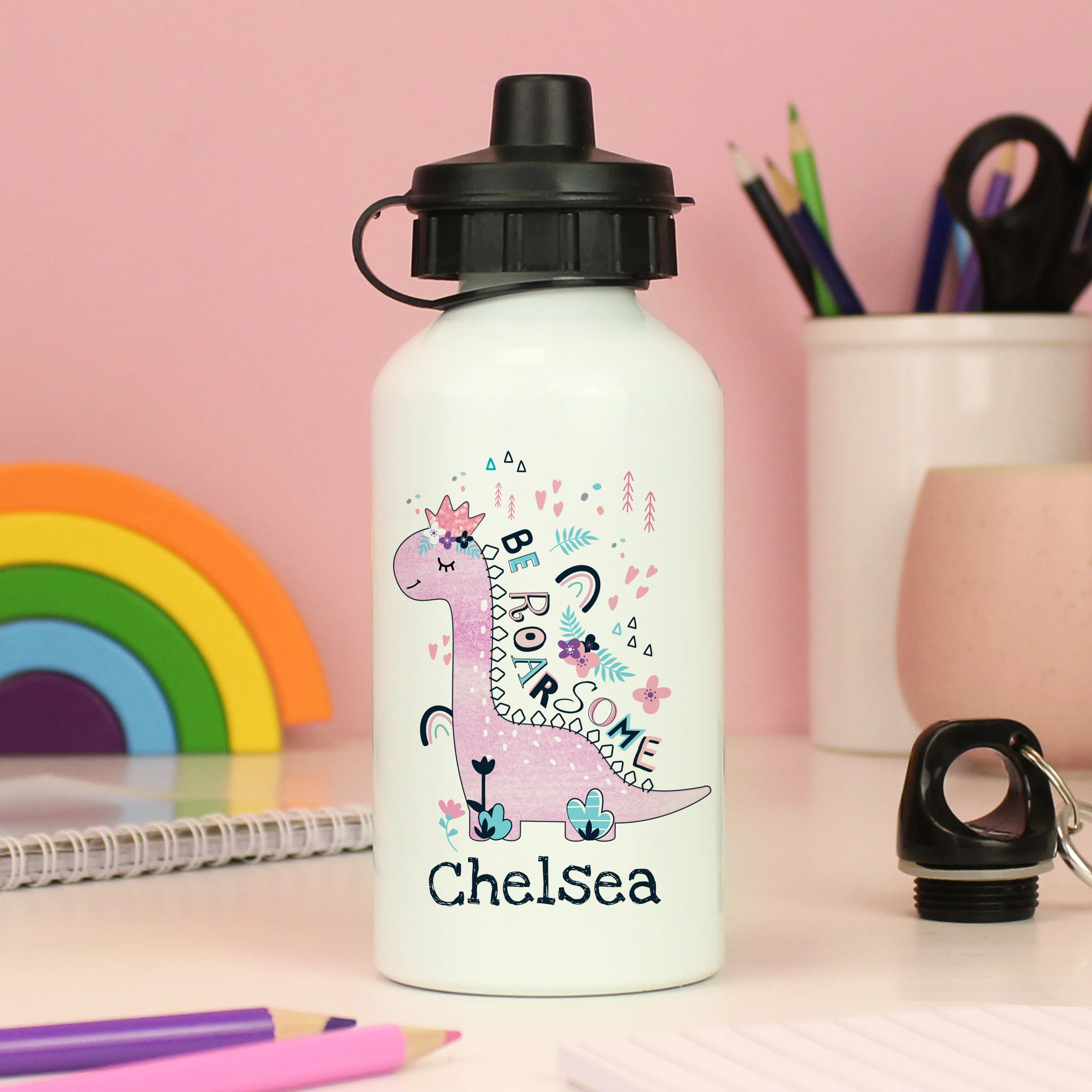 Personalised Dinosaur Drinks Bottle - Image 2