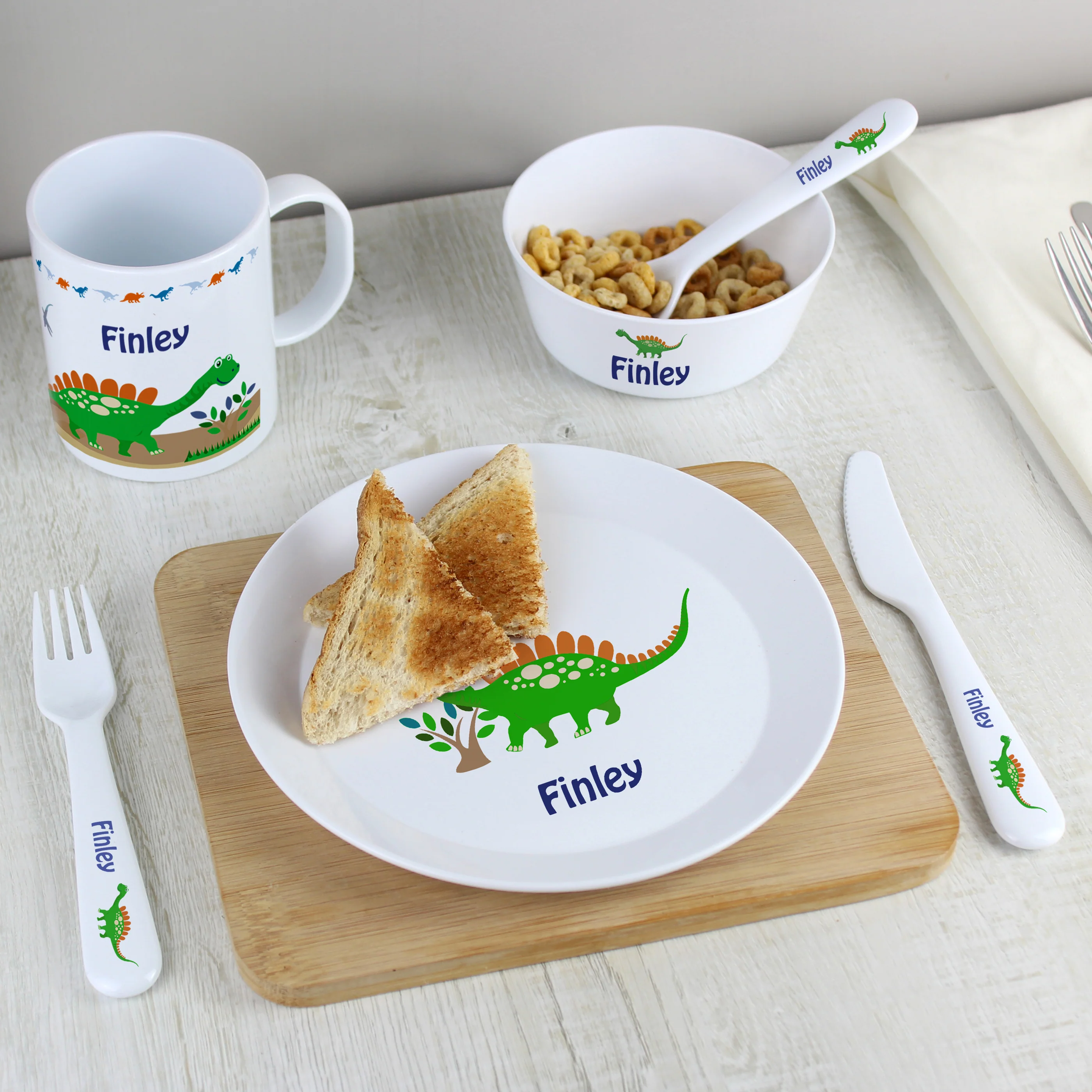 Personalised Dinosaur Plastic Plate - Image 3