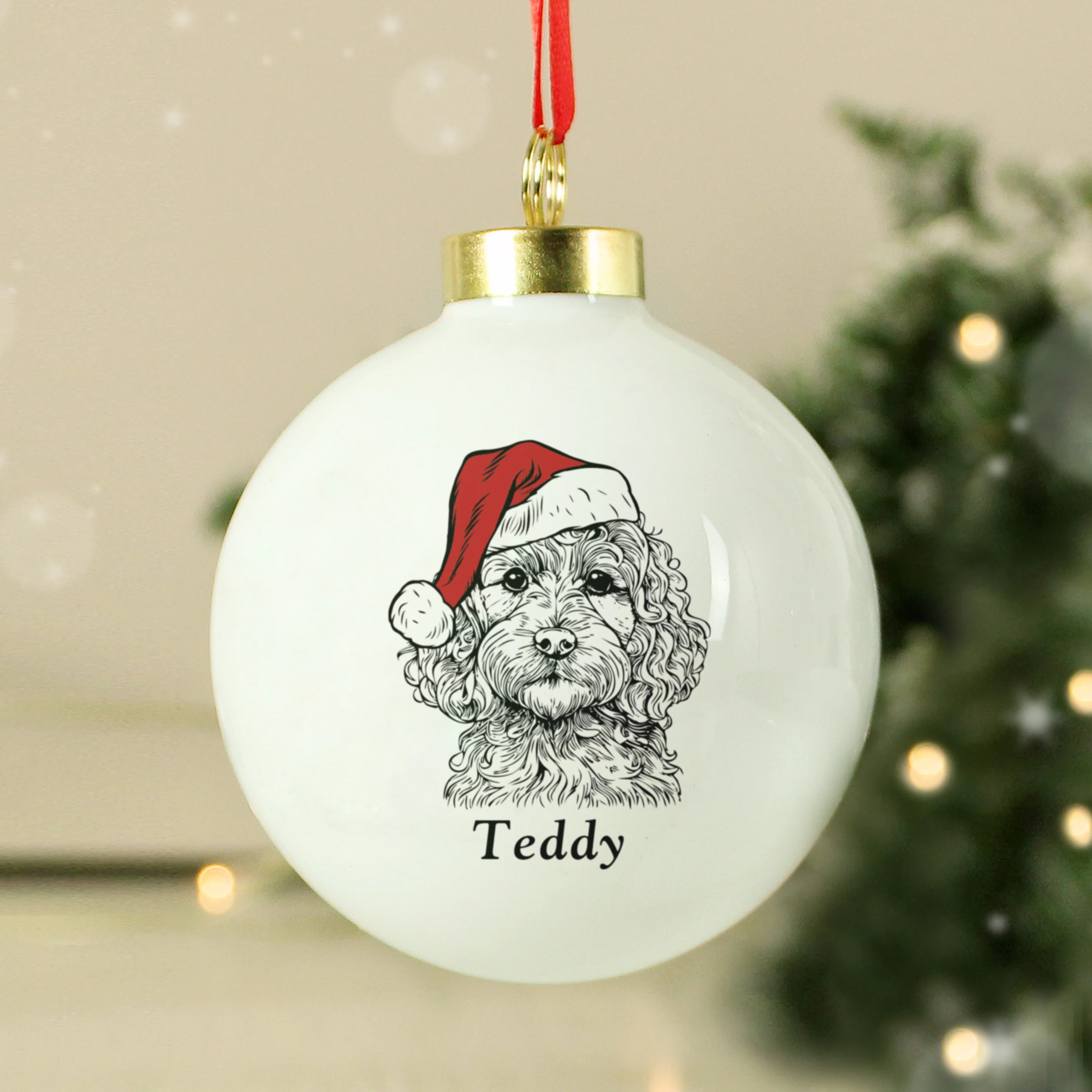 Personalised Dog Breed Christmas Bauble - Image 4