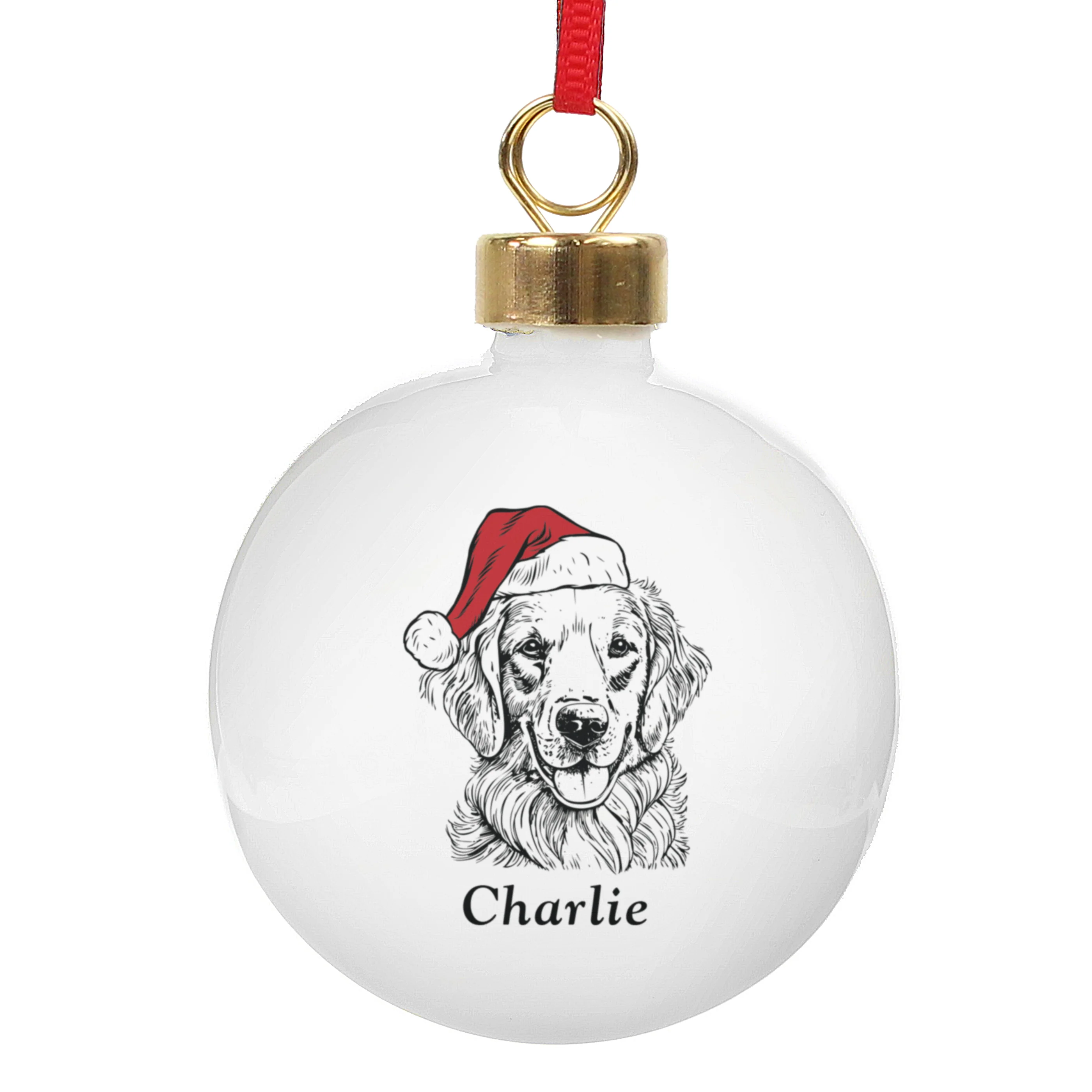 Personalised Dog Breed Christmas Bauble - Image 5