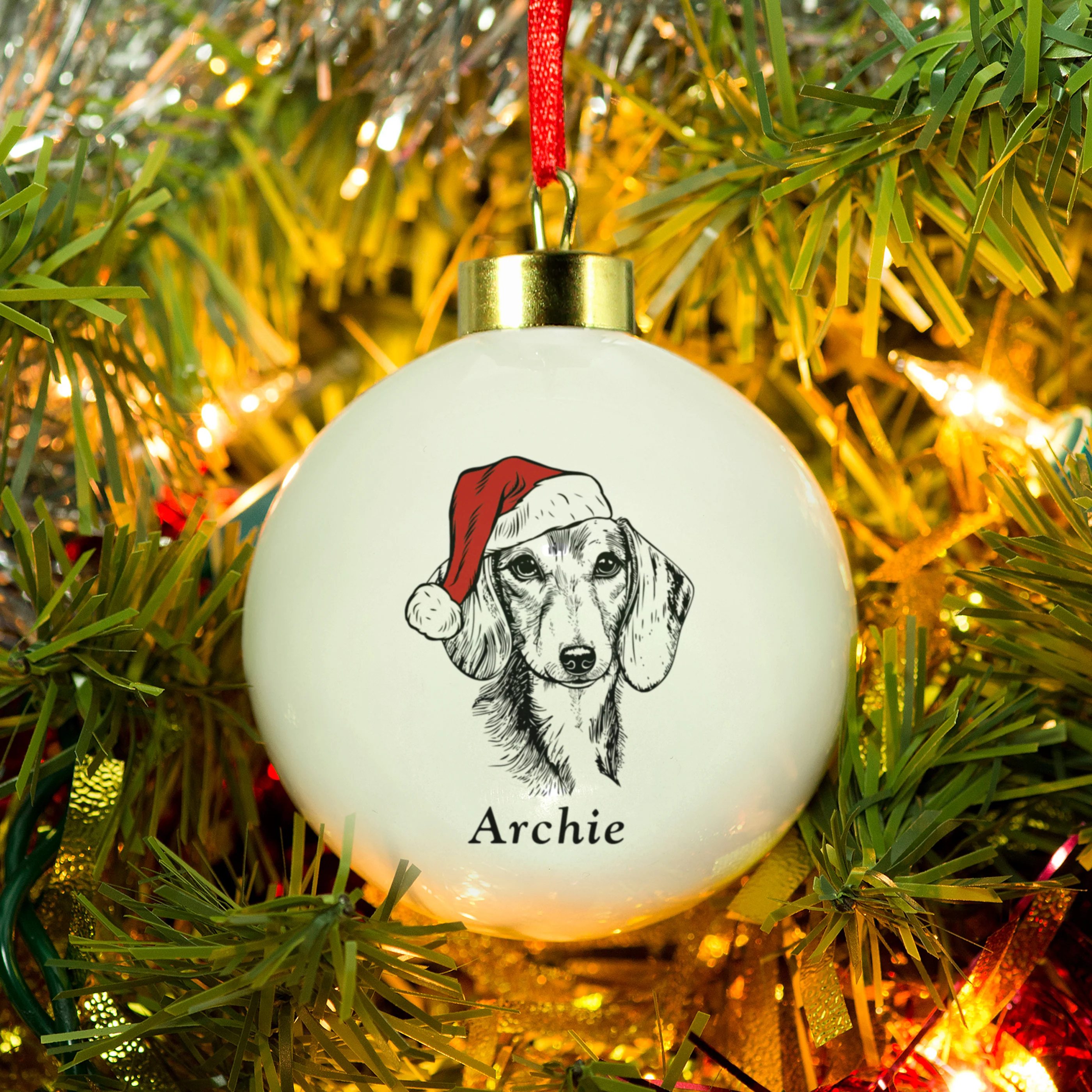Personalised Dog Breed Christmas Bauble - Image 6