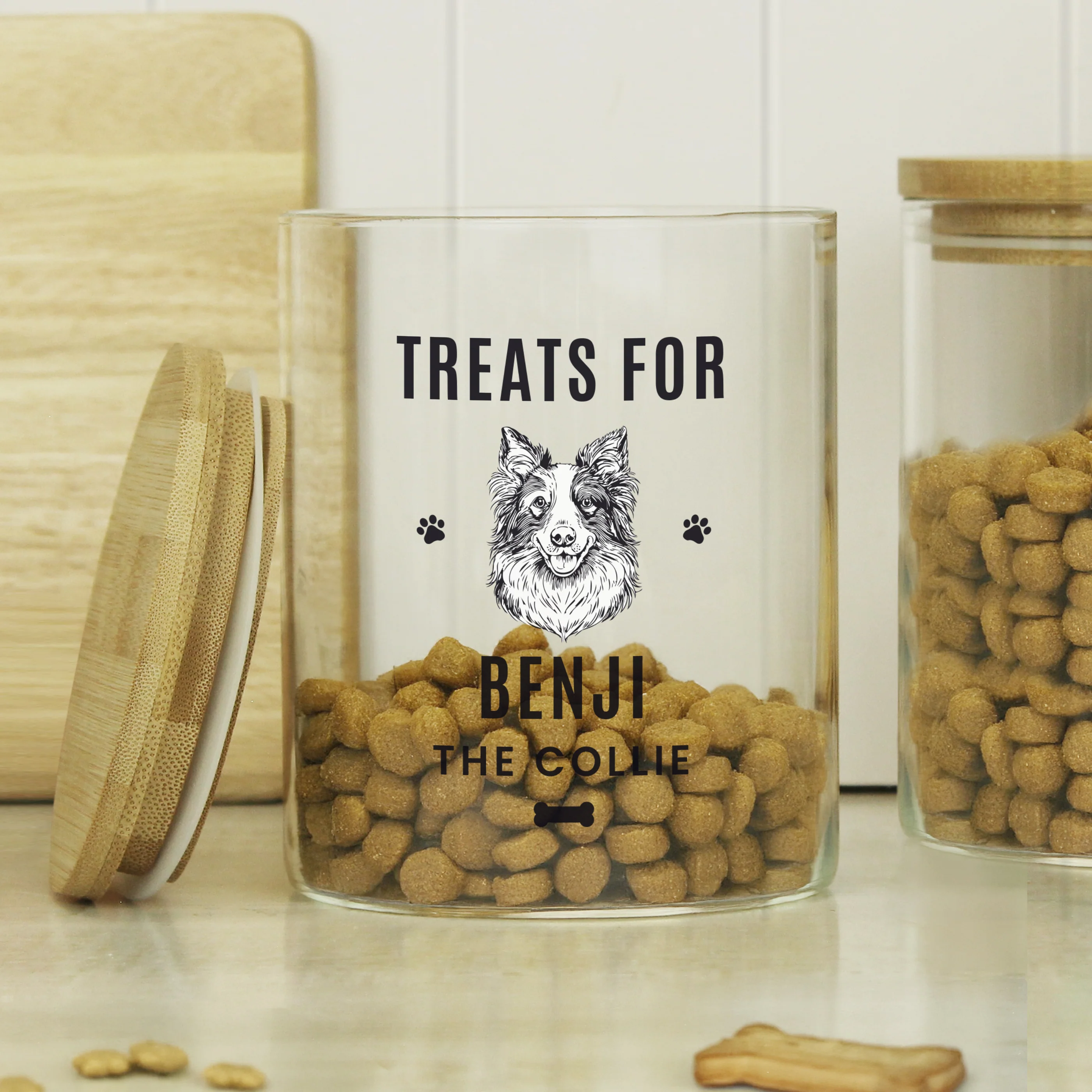 Personalised Dog Breed Glass Treat Jar - Image 3