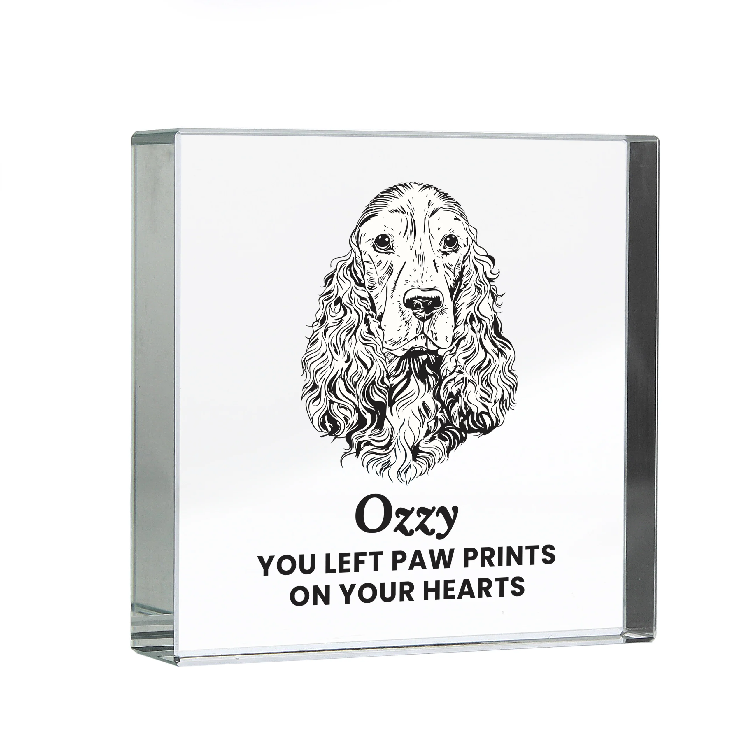 Personalised Dog Breed Small Crystal Ornament - Image 5