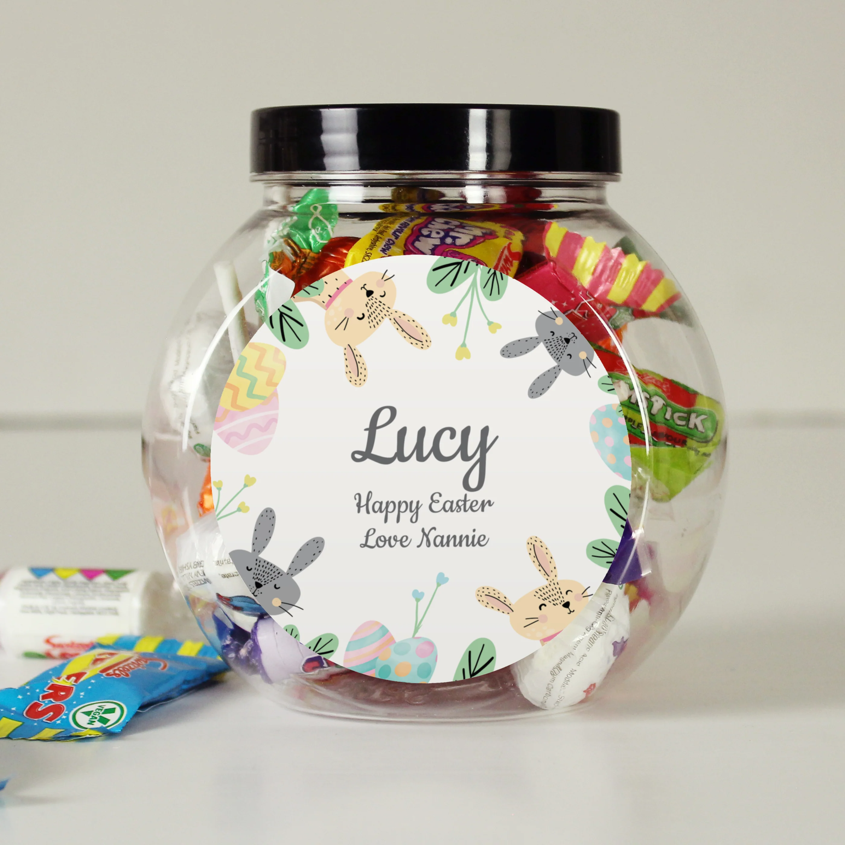 Personalised Easter Bunny Sweet Jar - Image 2
