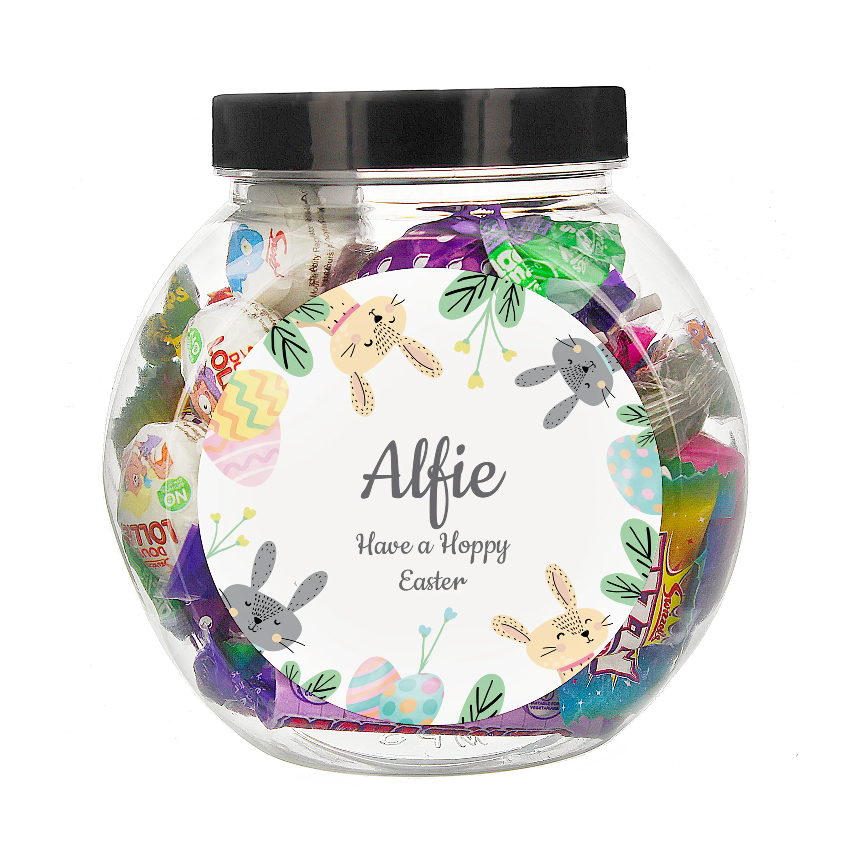 Personalised Easter Bunny Sweet Jar - Image 4