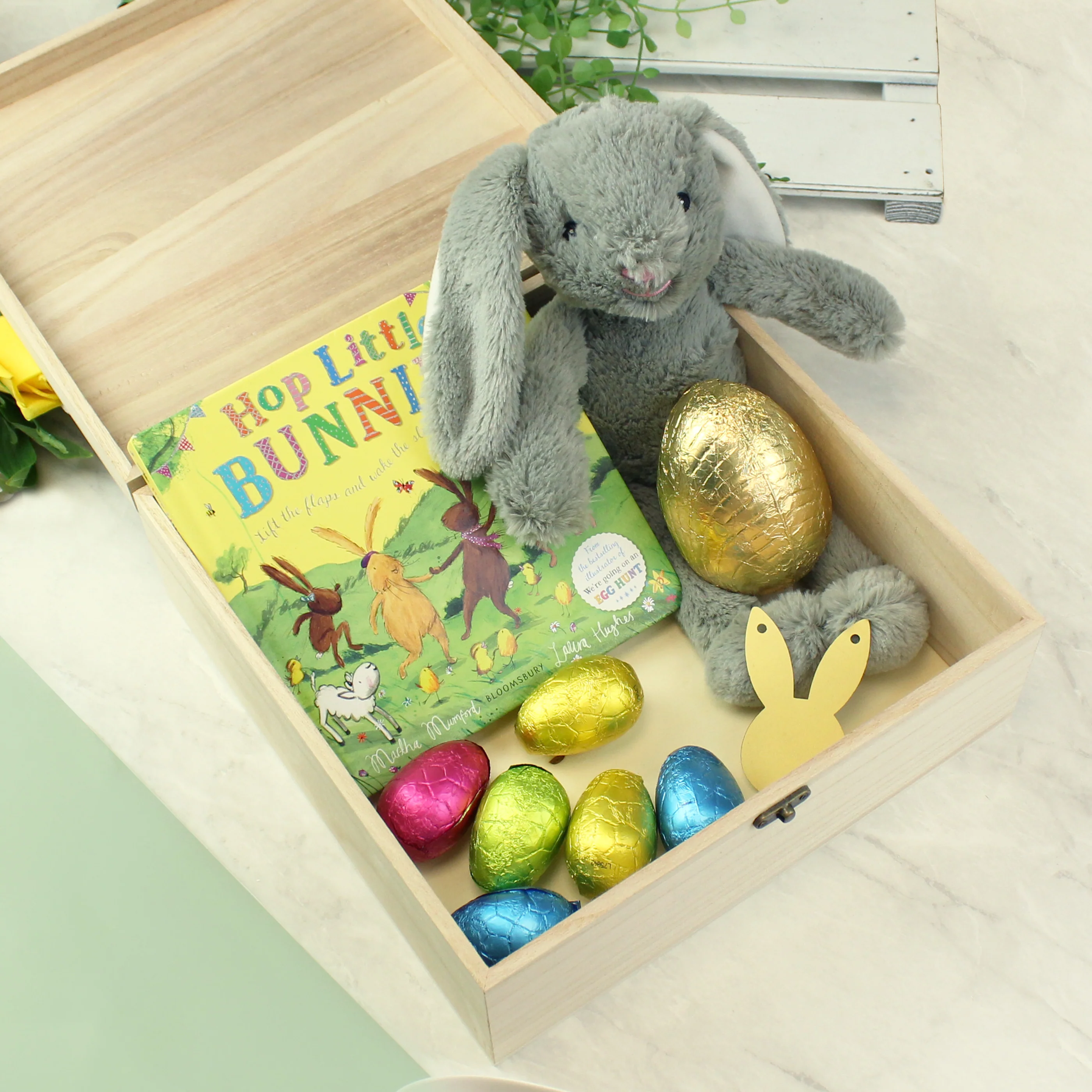 Personalised Easter Bunny Wooden Treat Box - Image 6