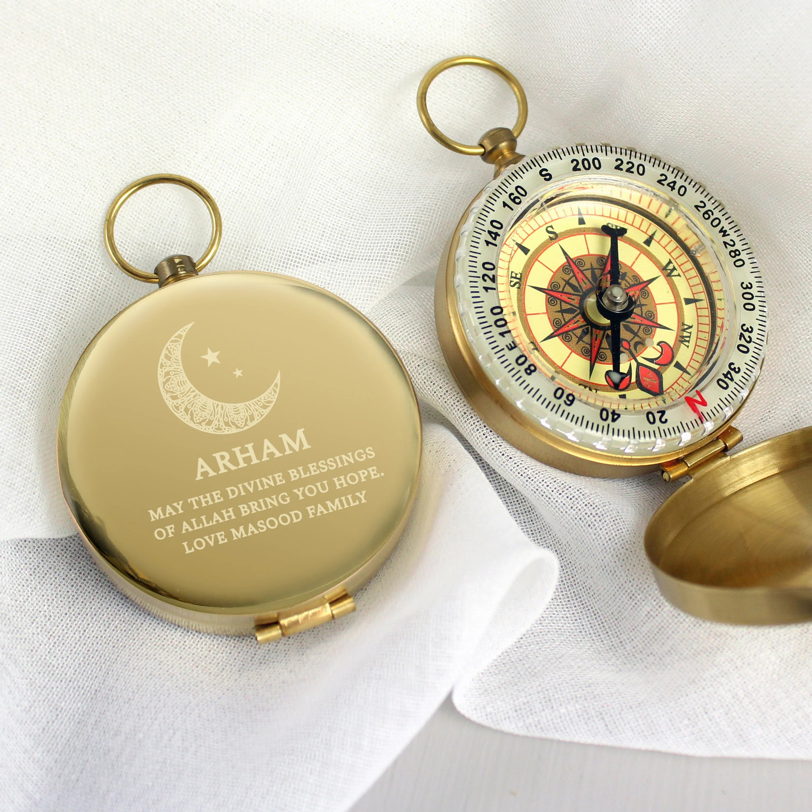 Personalised Eid and Ramadan Keepsake Compass - Image 2