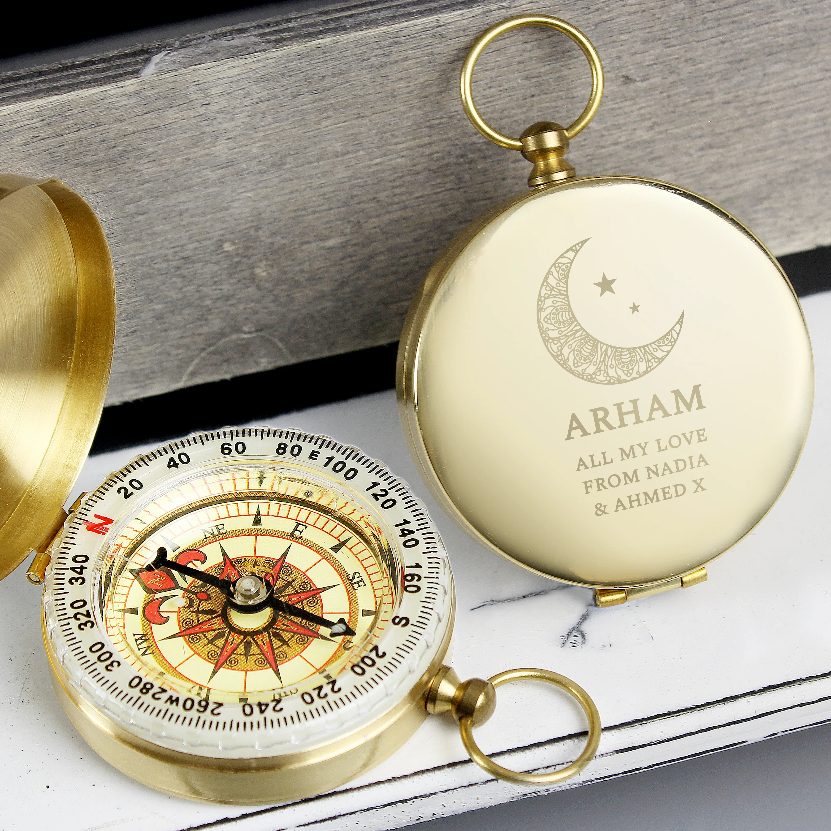 Personalised Eid and Ramadan Keepsake Compass - Image 4