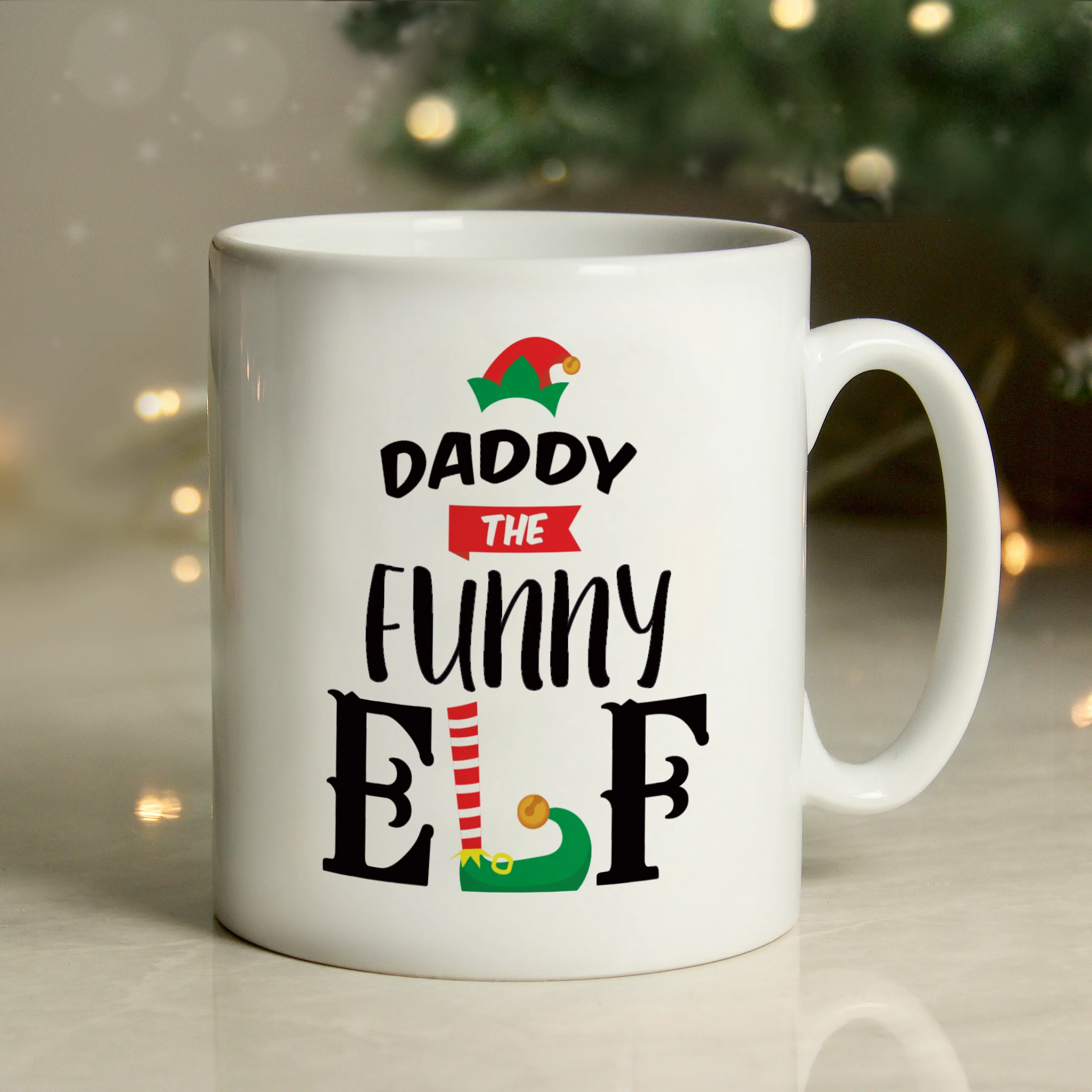 Personalised Elf Christmas Mug - Image 6