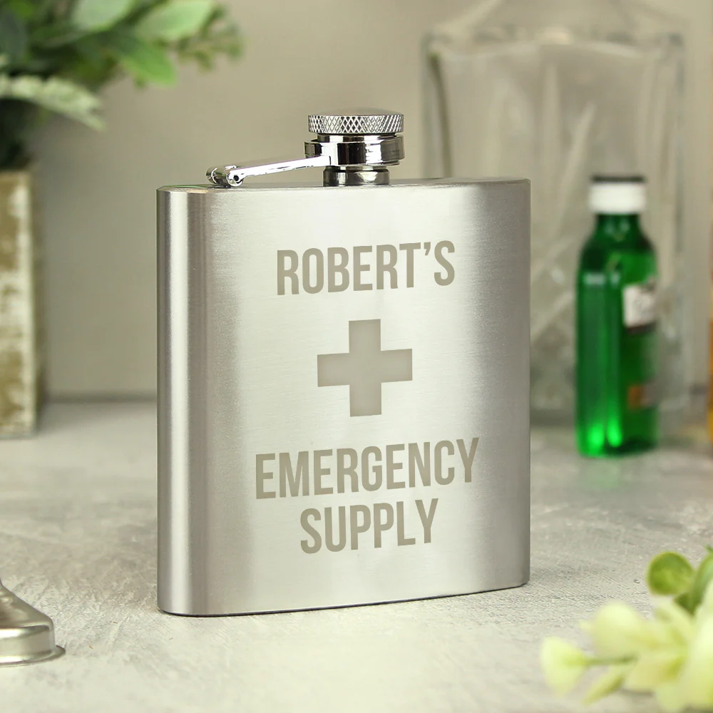 Personalised Emergency Supply Hip Flask - Image 6