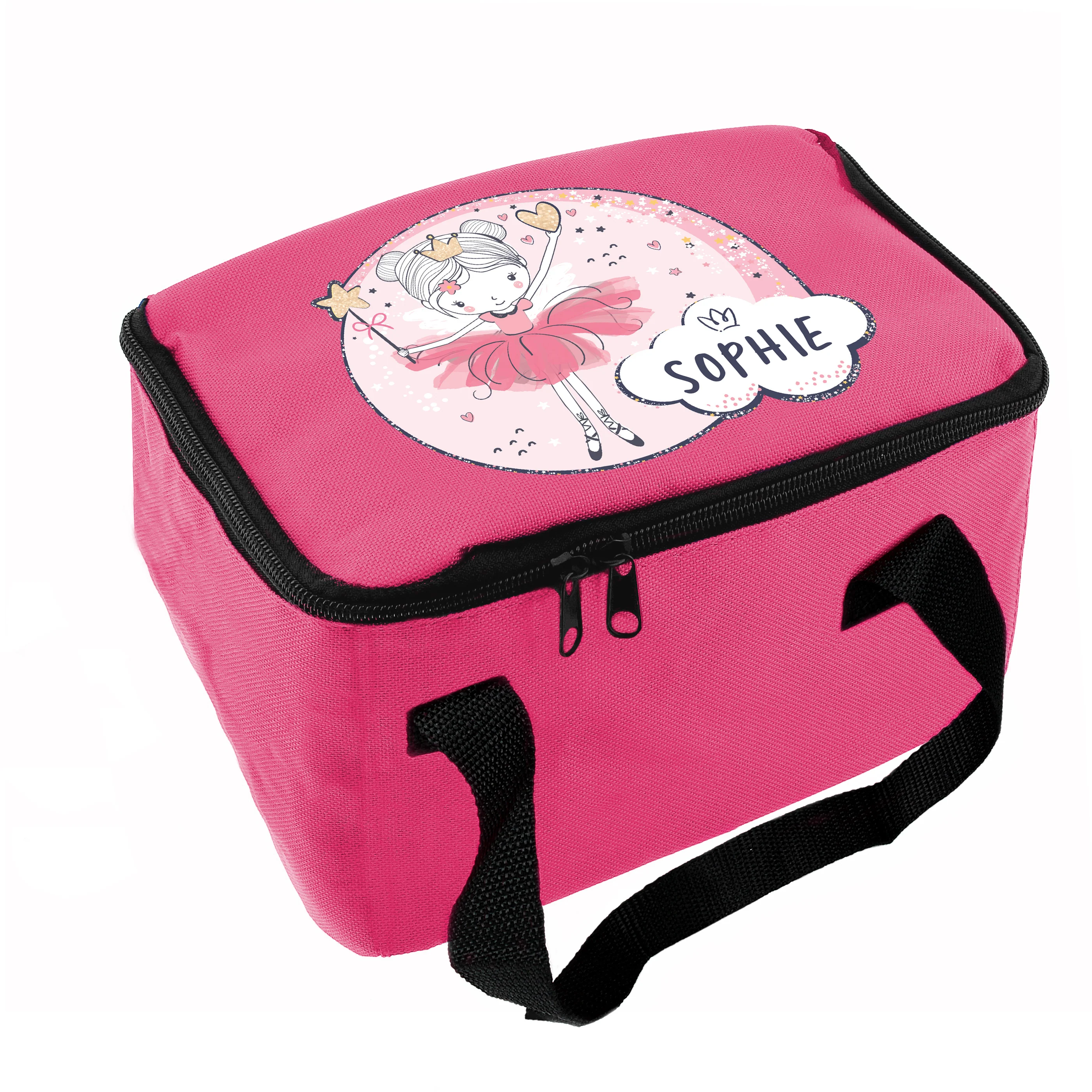 Personalised Fairy Pink Lunch Bag - Image 5