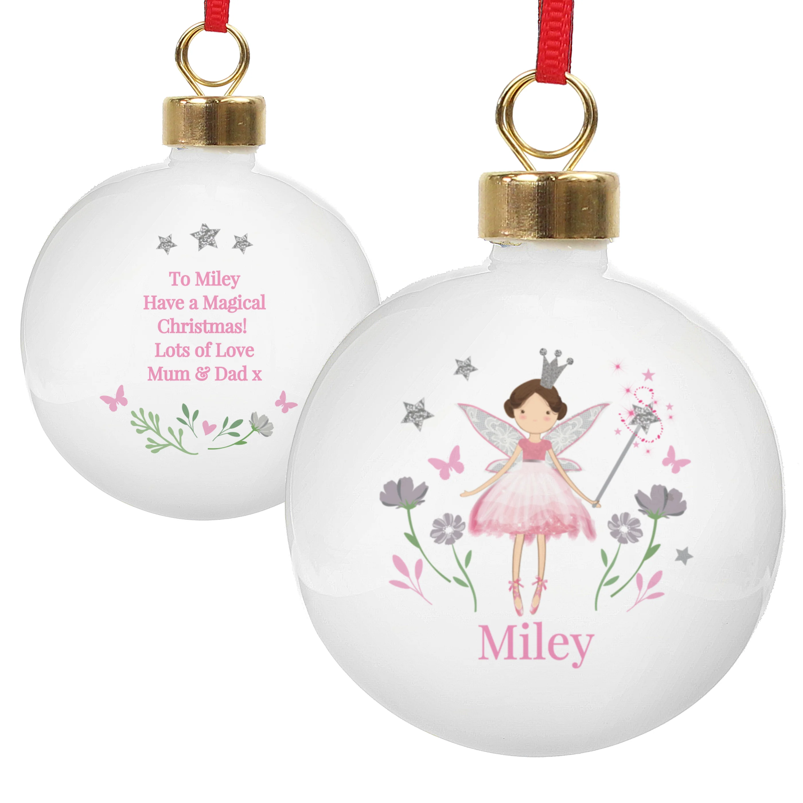 Personalised Fairy Princess Bauble - Image 4