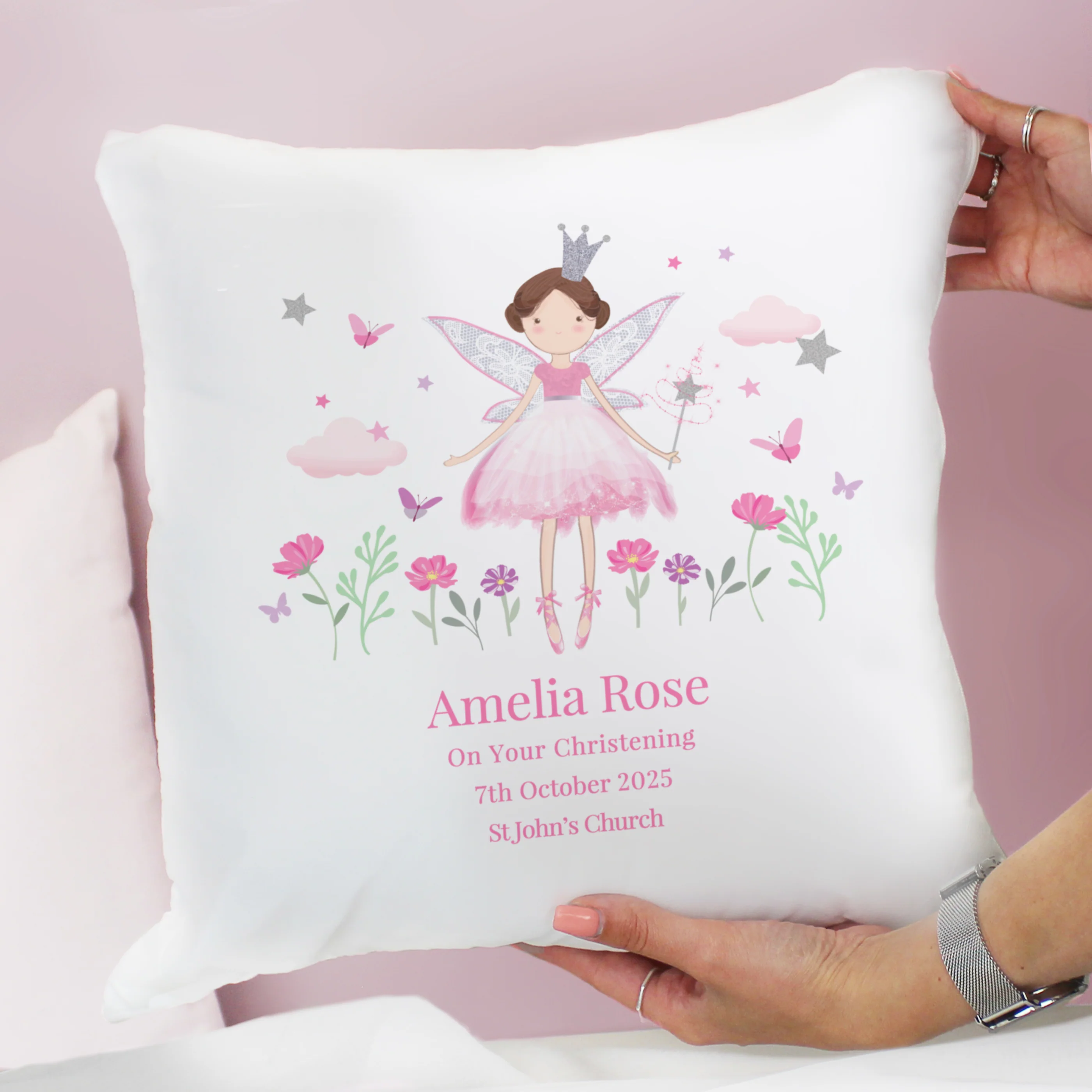 Personalised Fairy Princess Cushion - Image 2