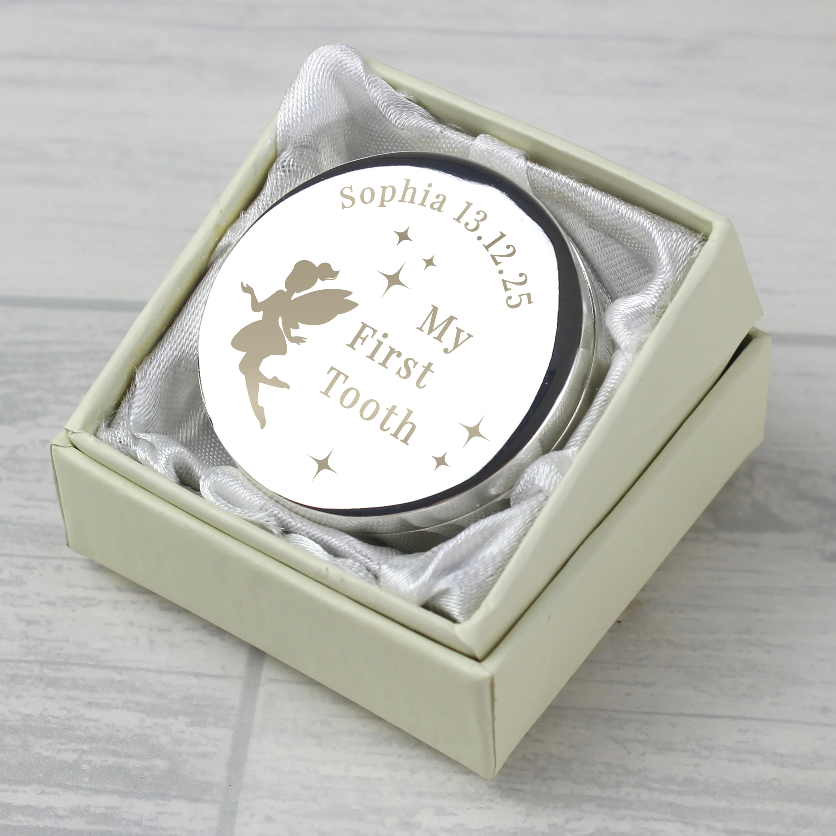 Personalised Fairy Princess First Tooth Trinket Box - Image 3