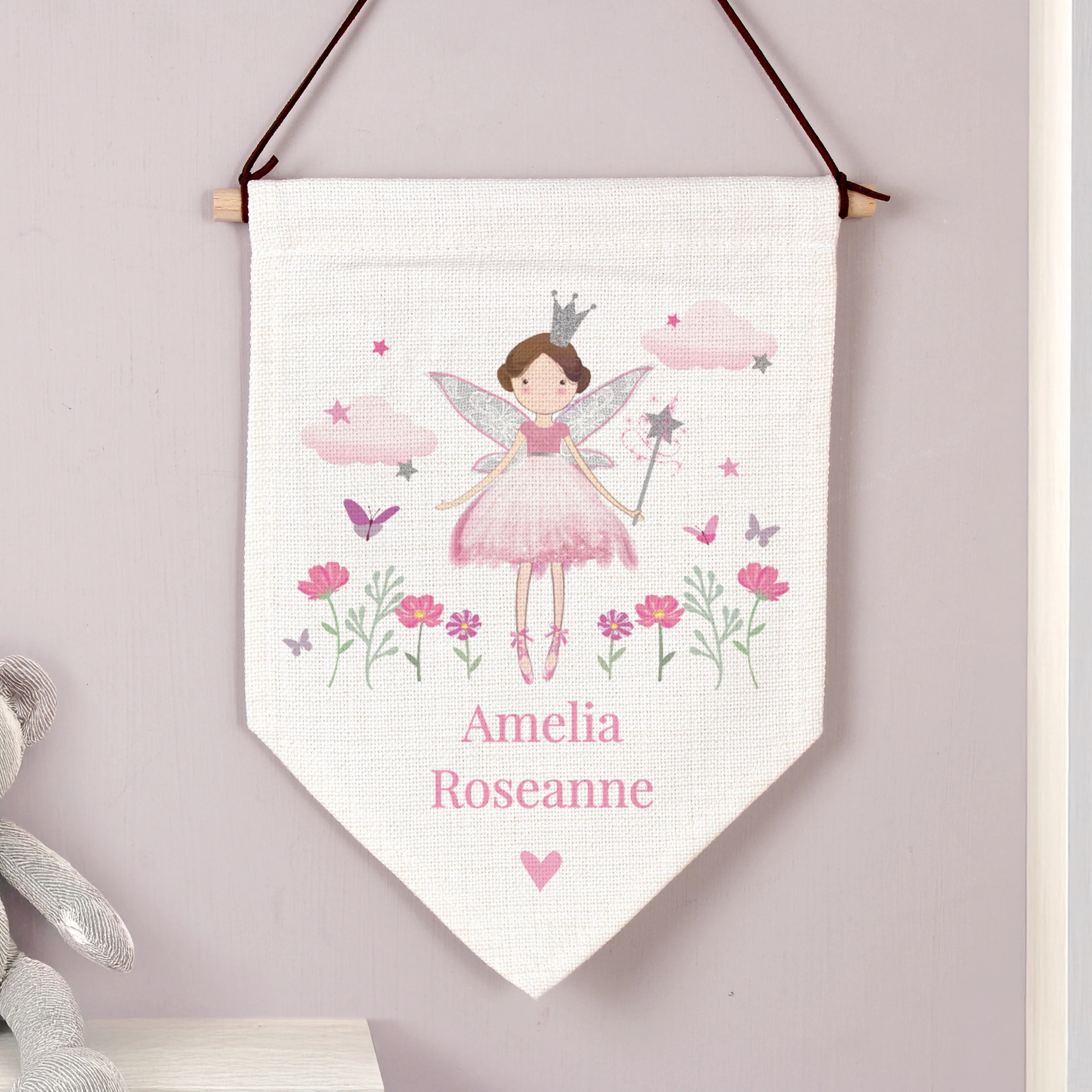 Personalised Fairy Princess Wall Art Banner - Image 4