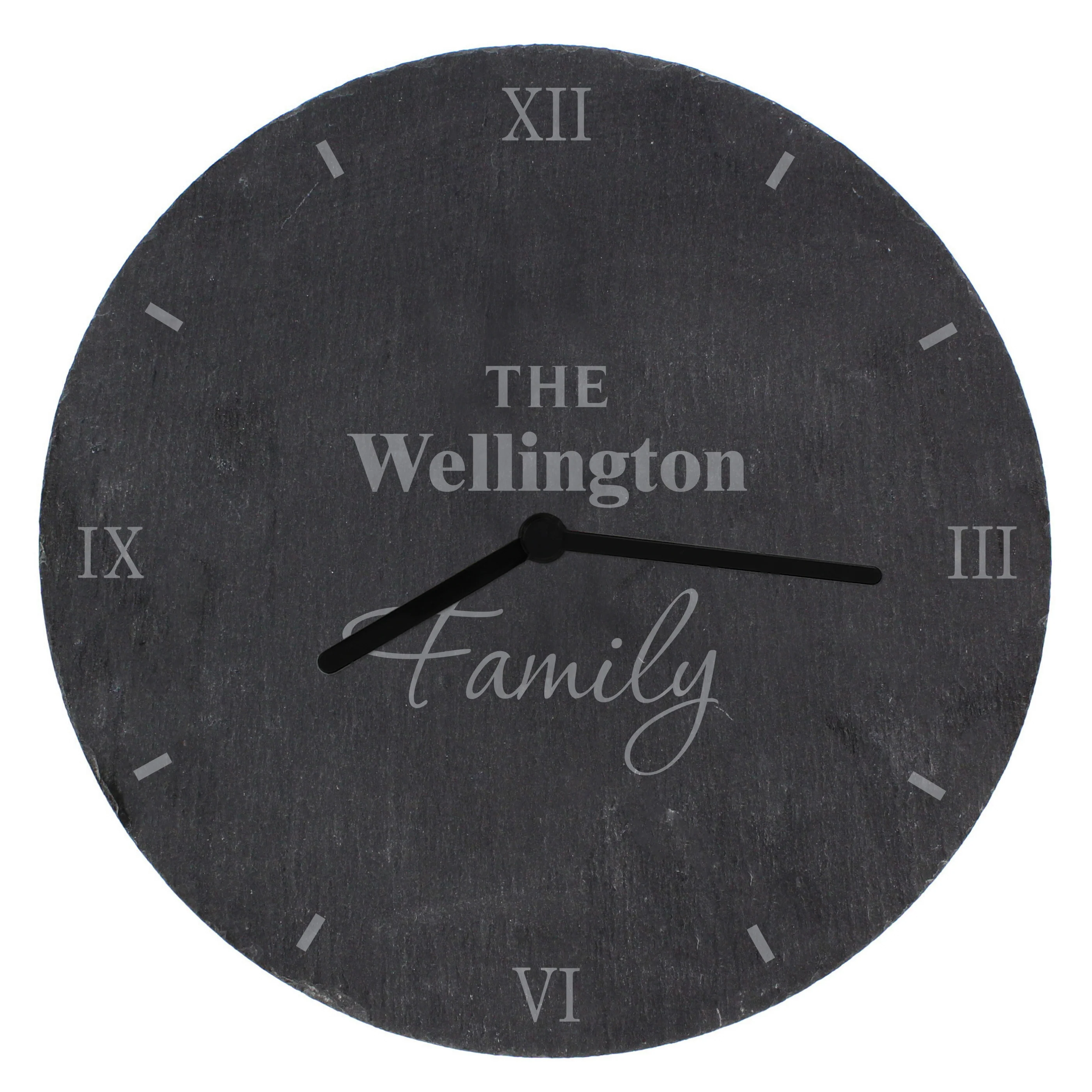 Personalised Family Slate Clock - Image 5