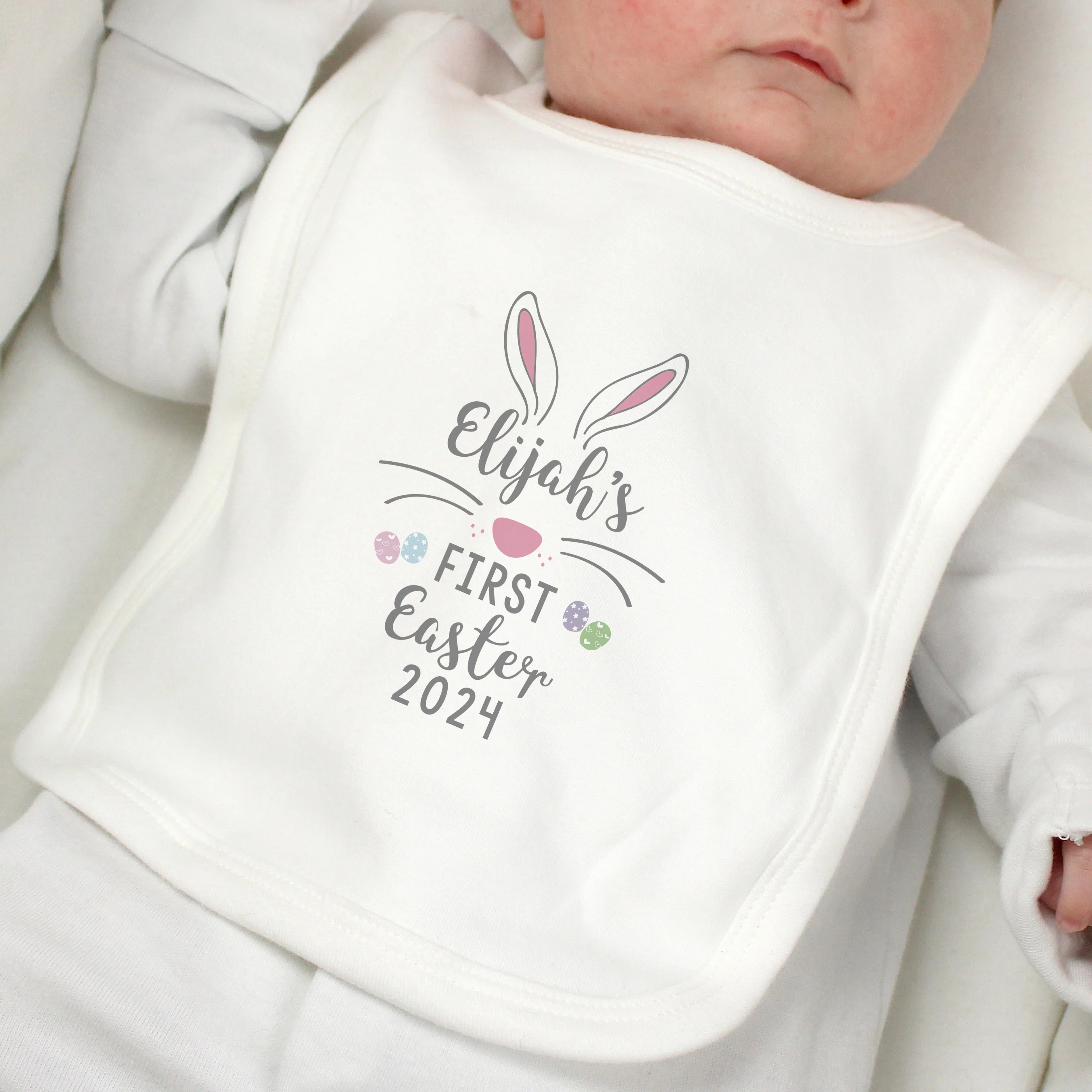 Personalised First Easter Babys Bib - Image 3