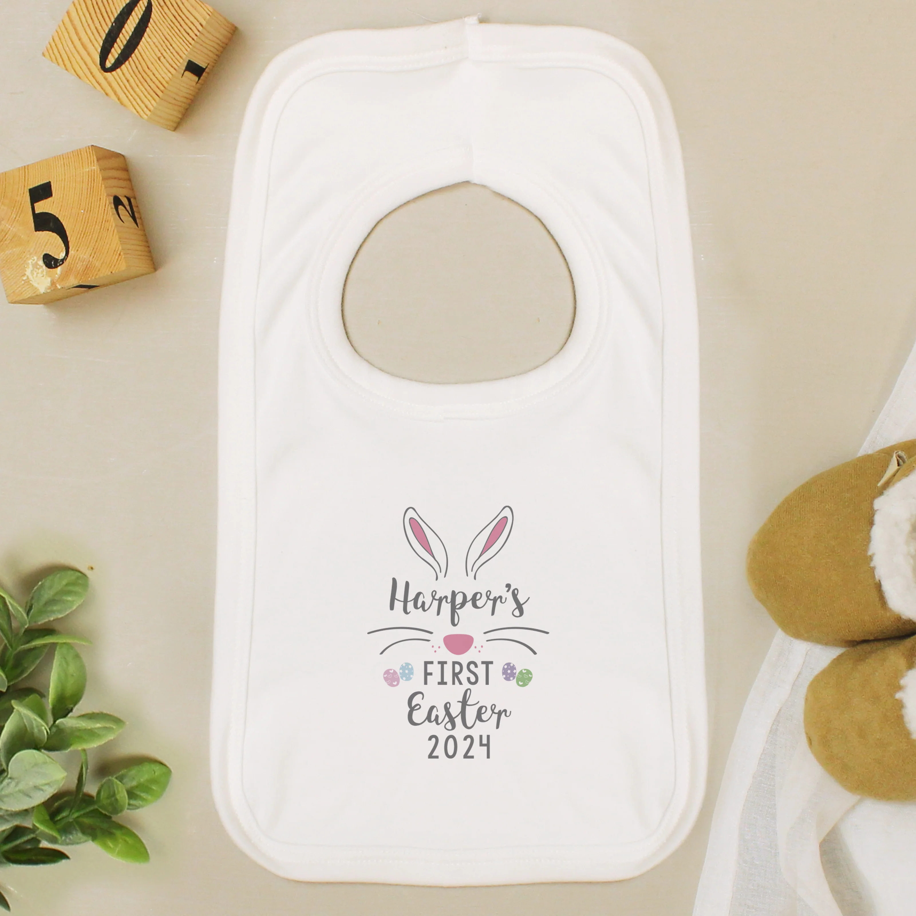 Personalised First Easter Babys Bib - Image 4