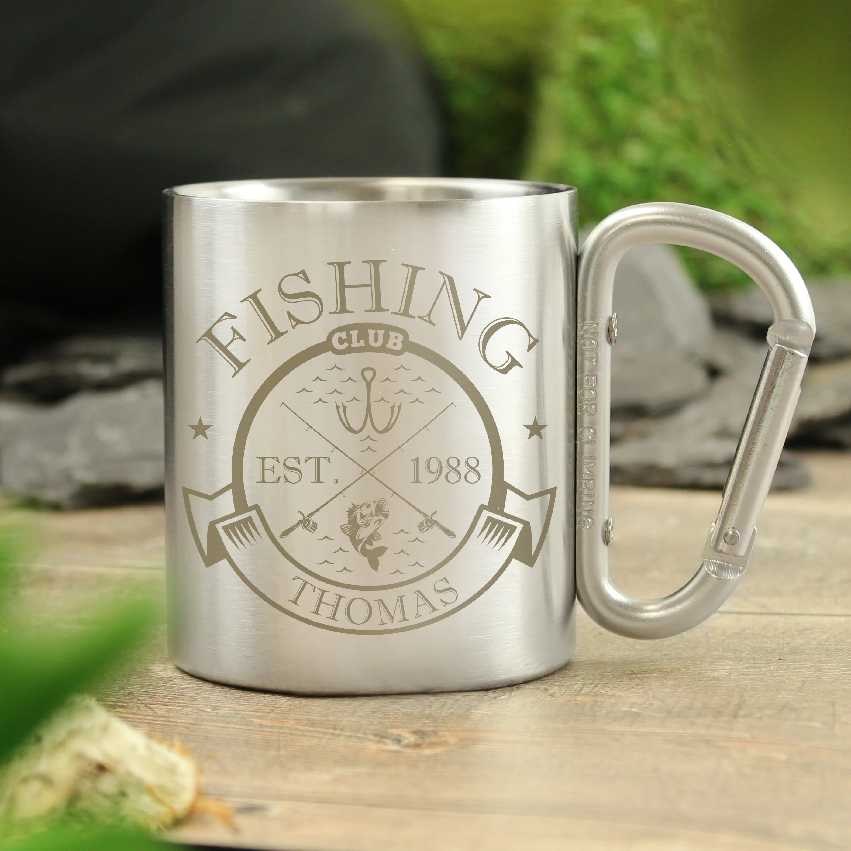 Personalised Fishing Club Stainless Steel Mug - Image 4