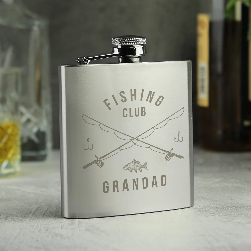Personalised Fishing Hip Flask - Image 3