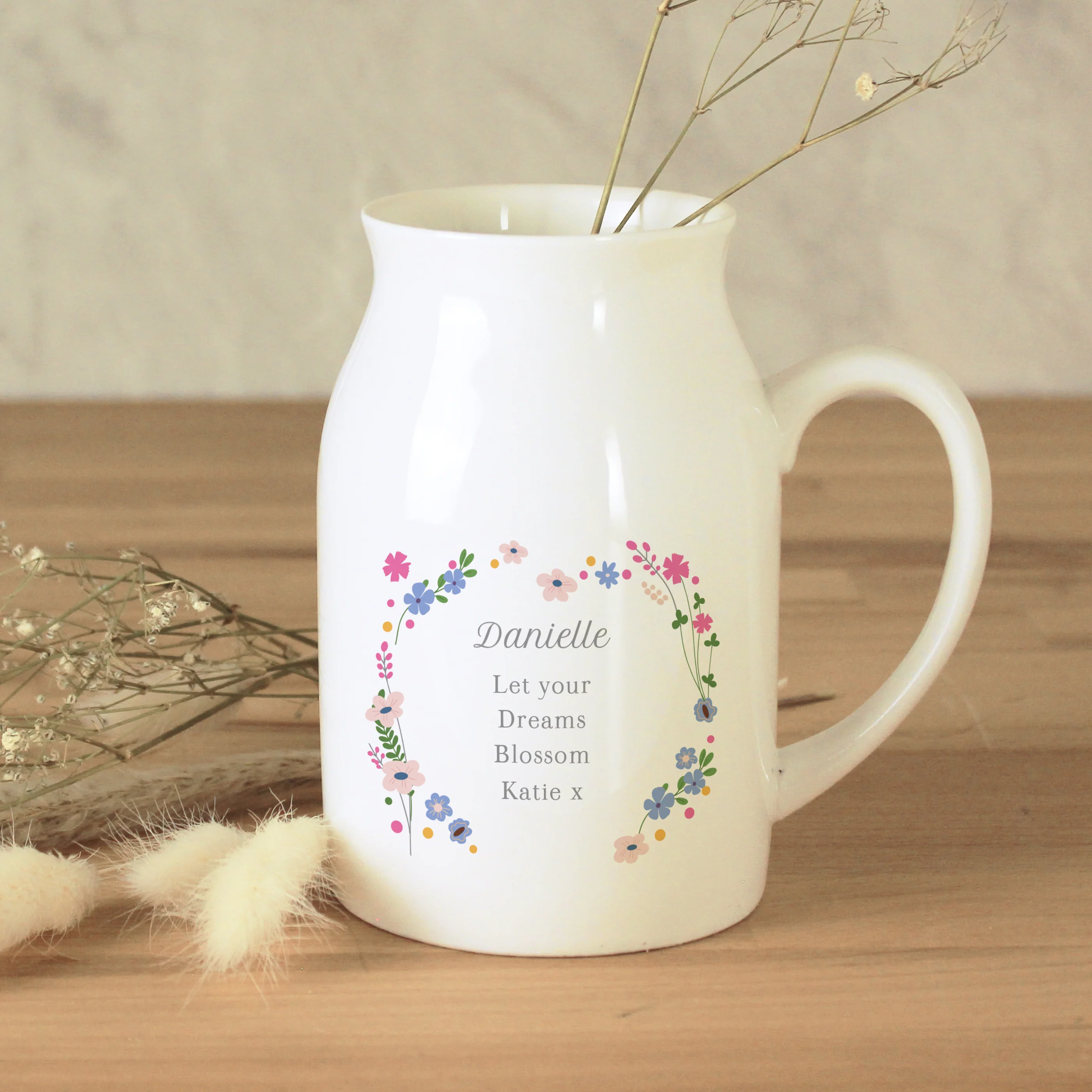 Personalised Floral Flower Jug - Image 4