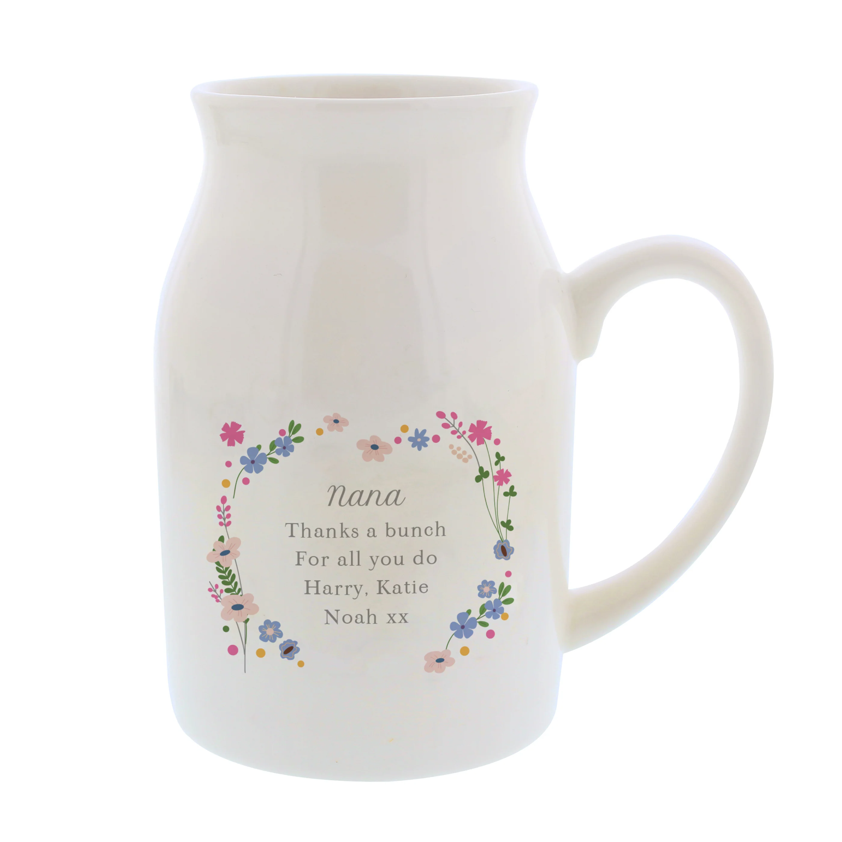 Personalised Floral Flower Jug - Image 5