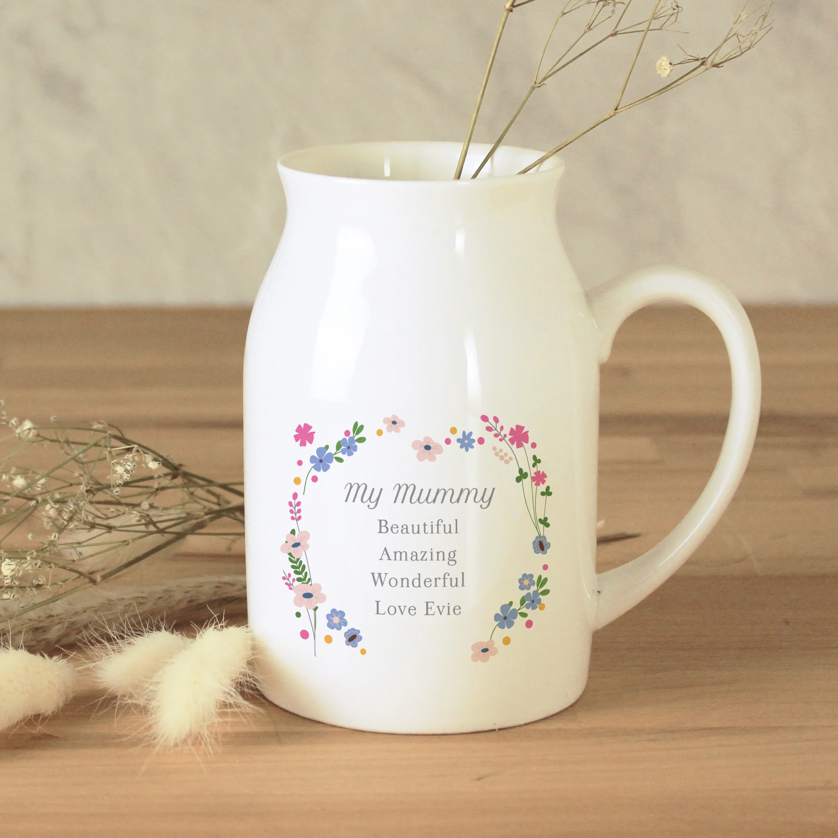 Personalised Floral Flower Jug - Image 6
