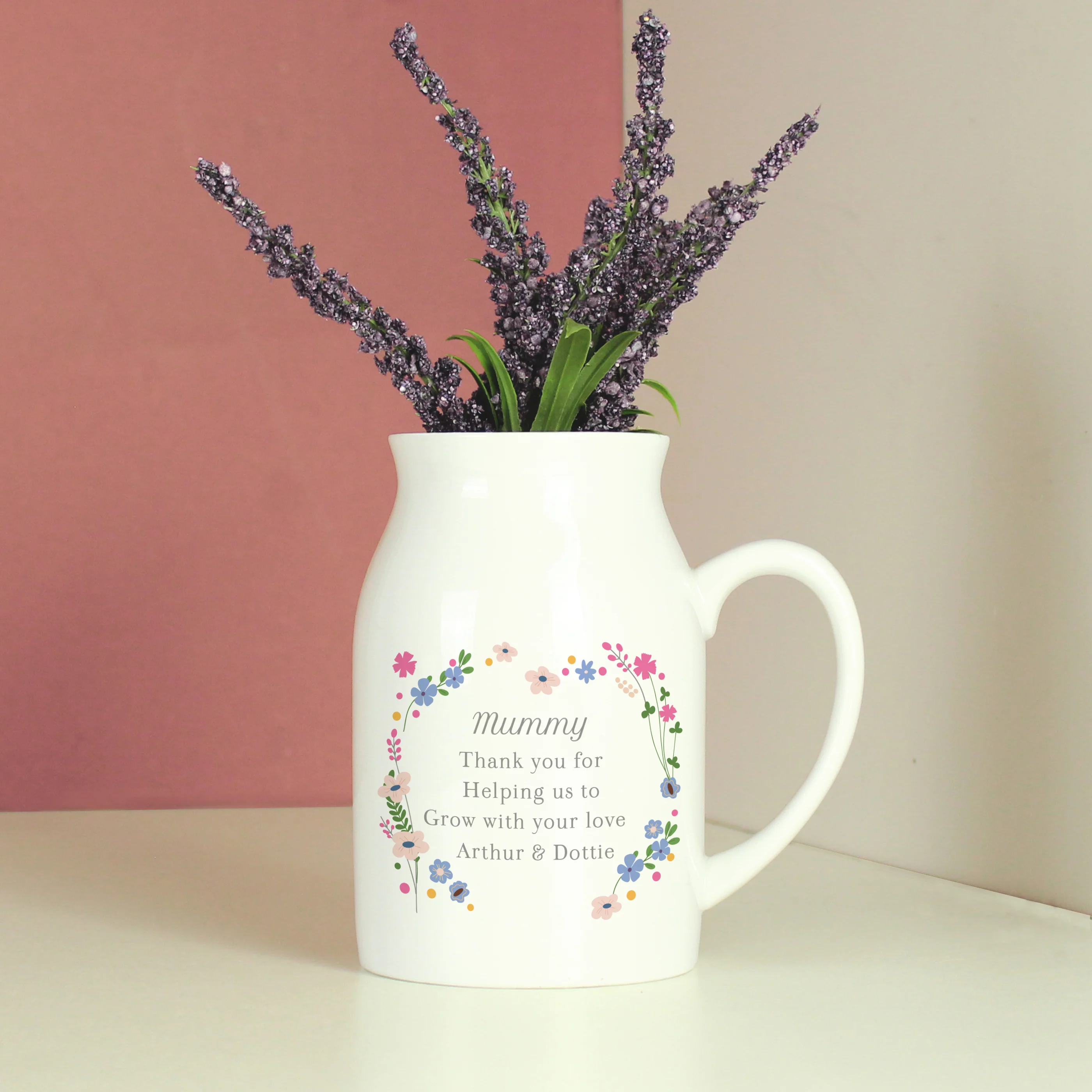 Personalised Floral Flower Jug - Image 8